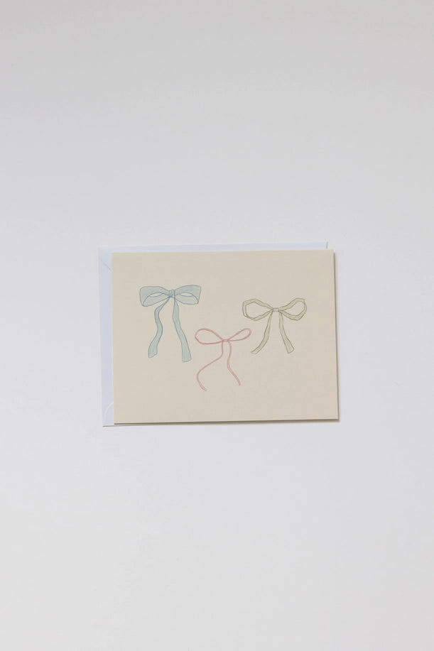 Ribbon Bow Kort Med Konvolutt