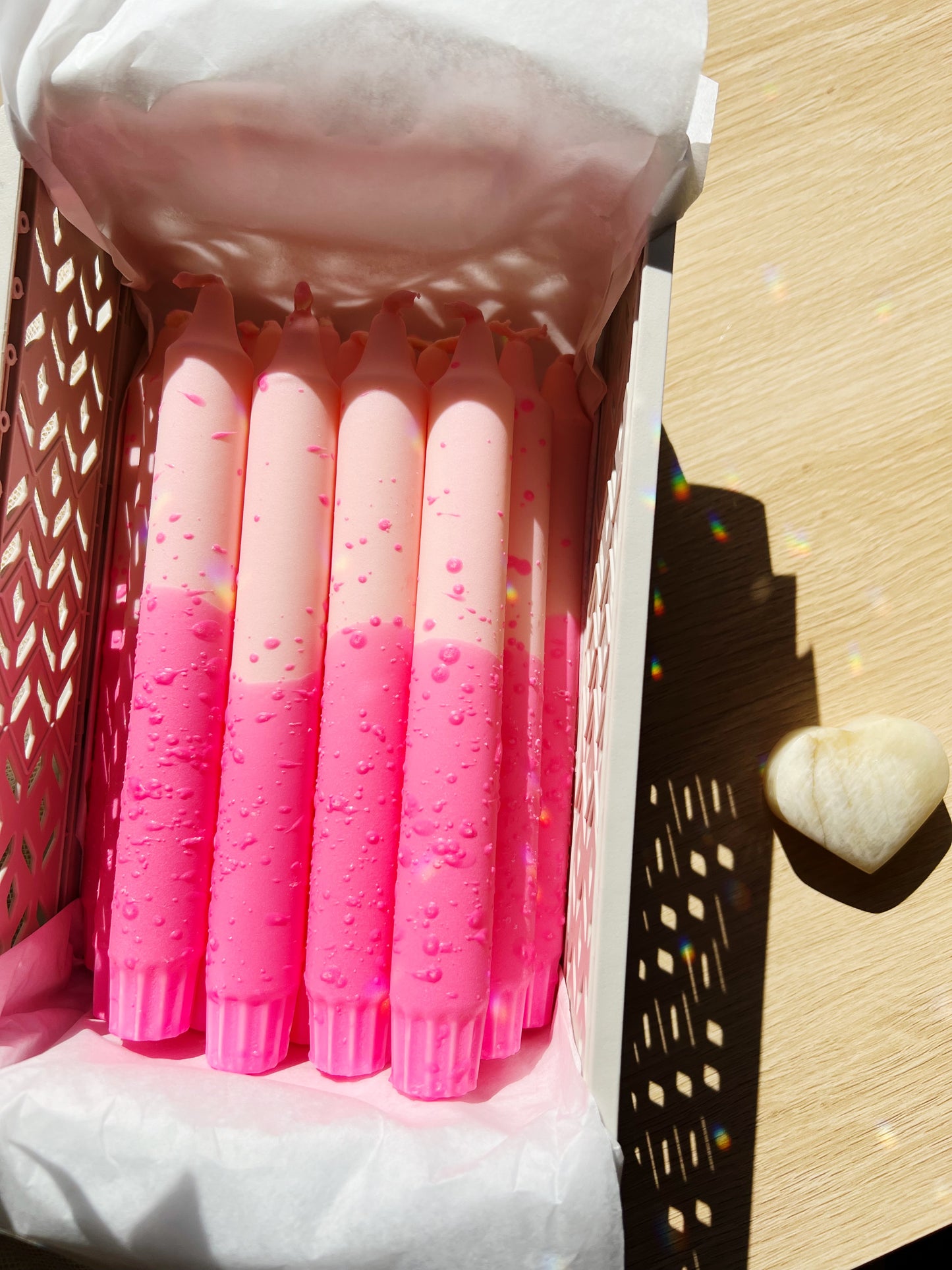 Peach & Pink Splash Kronelys