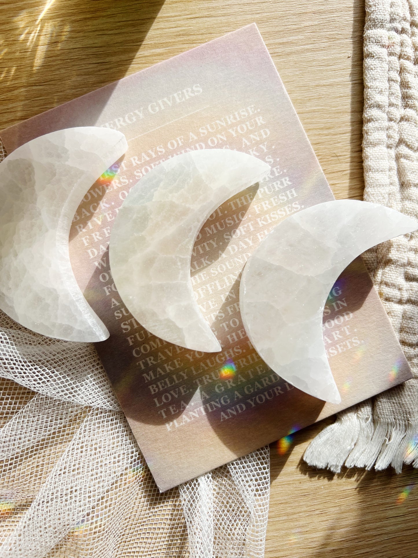 Selenitt Måne - 9cm