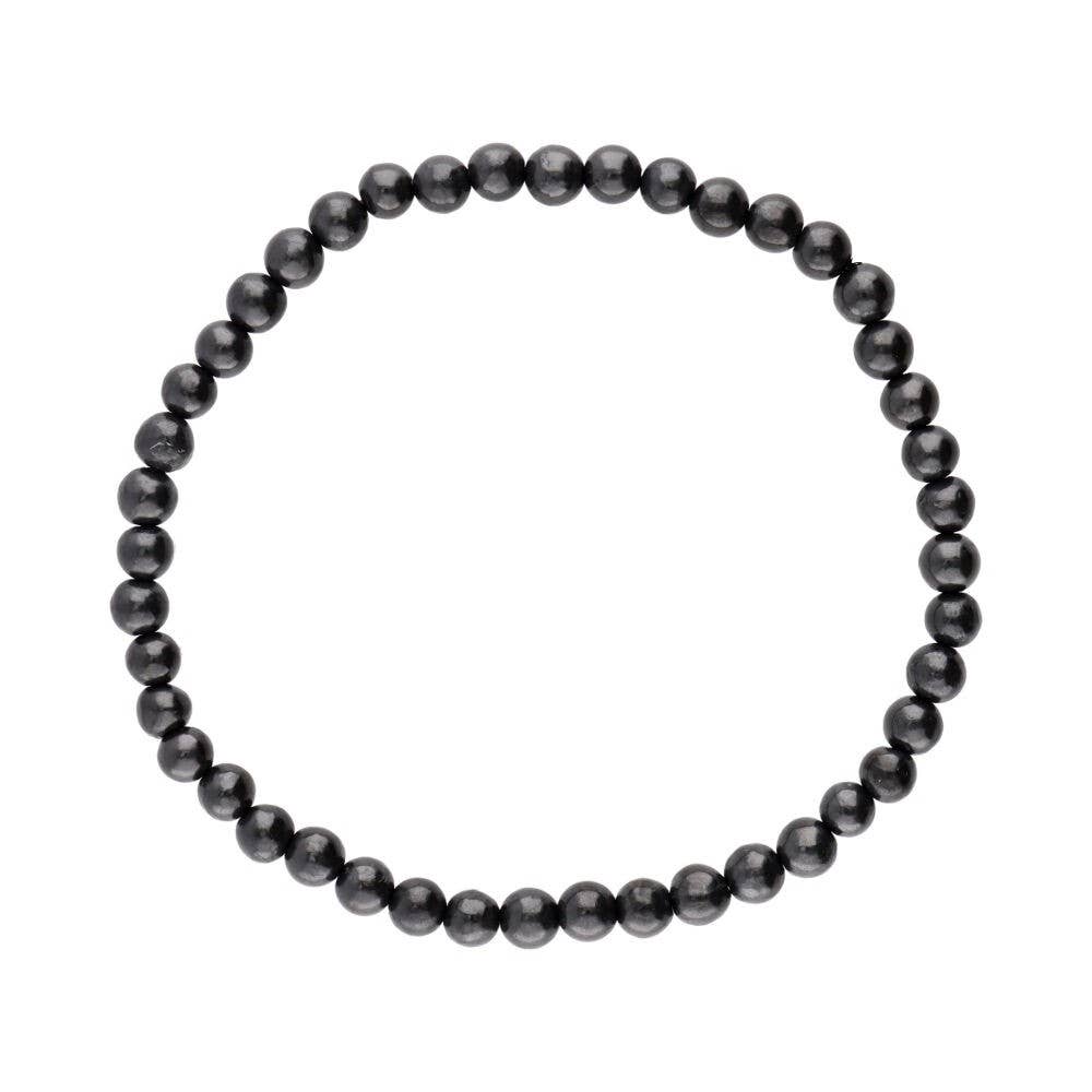 Shungitt Krystall Armbånd - 4mm