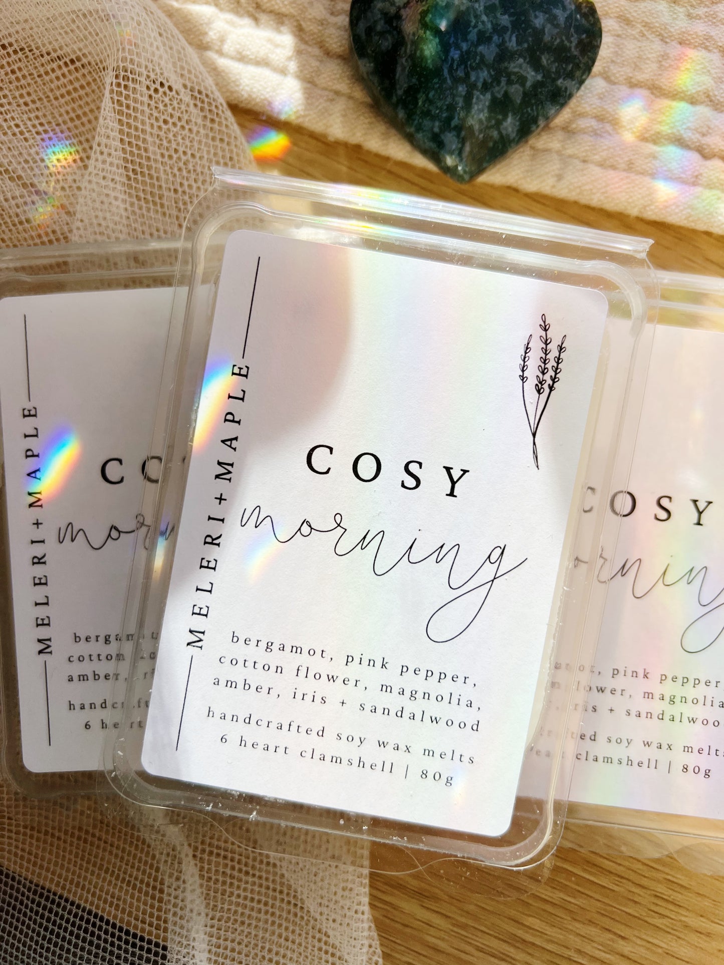 Cosy Morning Heart Clamshell Wax Melts