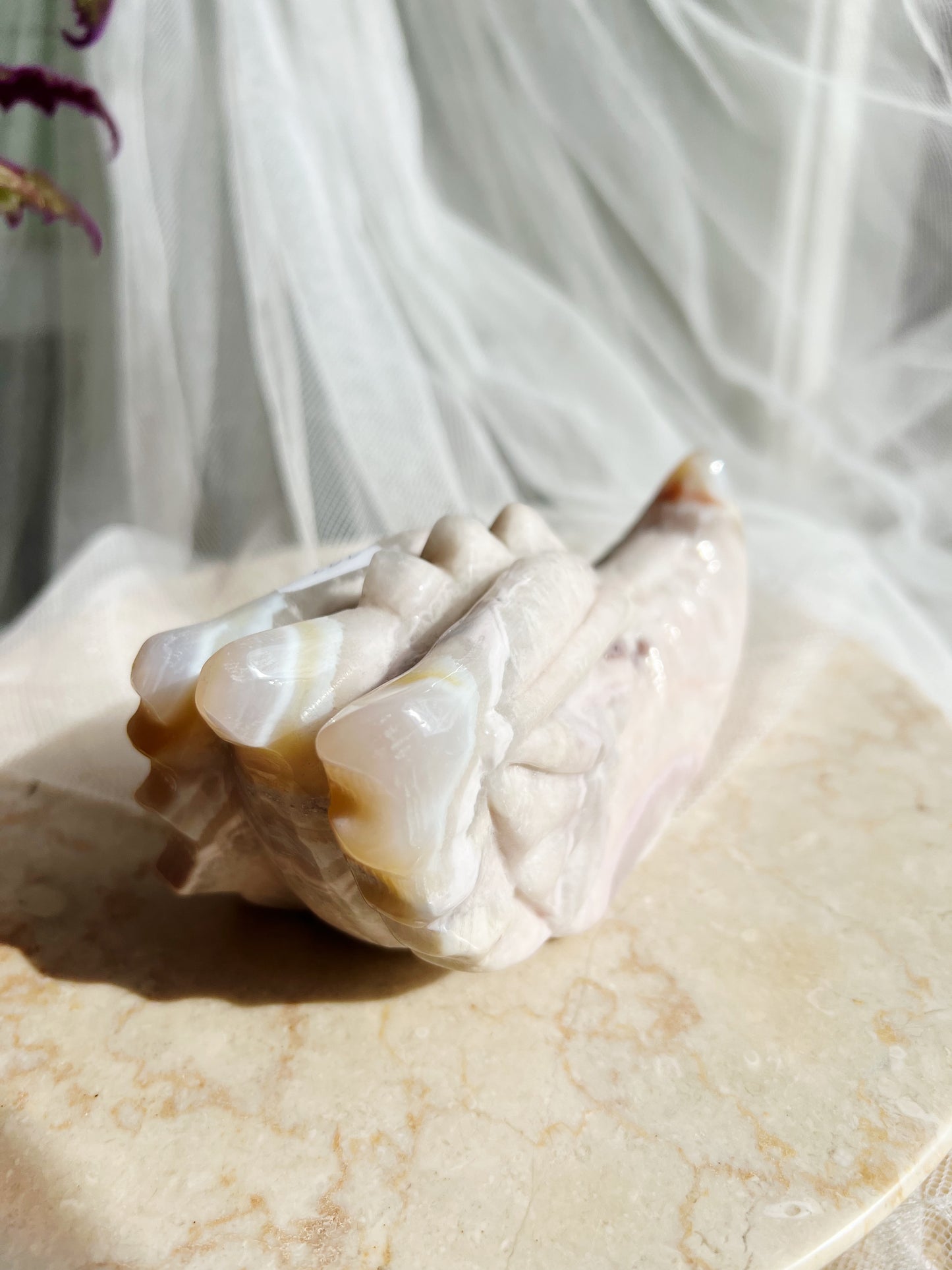 Rosa Ametyst Dragehode – 723g | 14x6x6cm