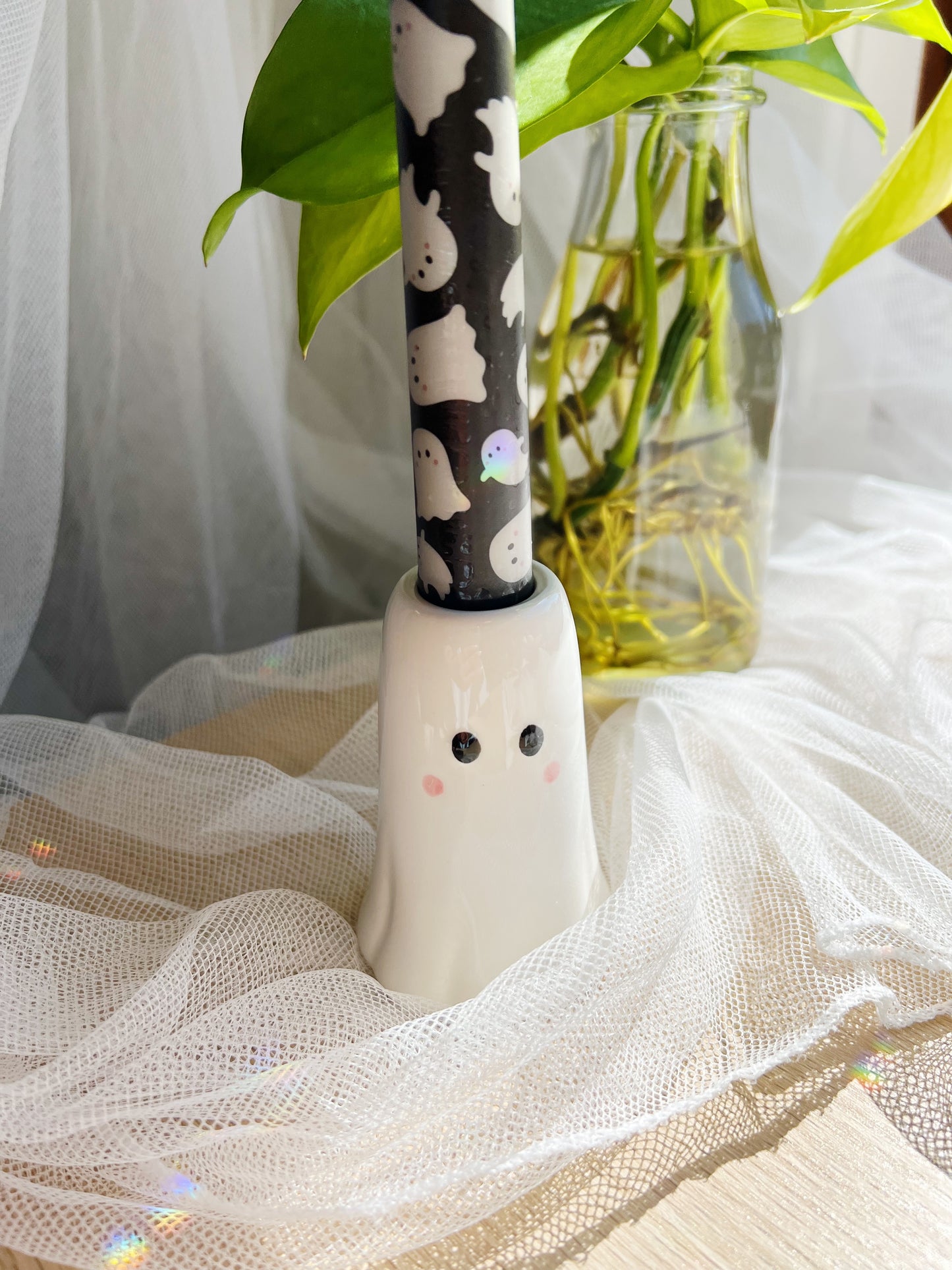 Sweet Halloween Ghost Lysholder Og Lys