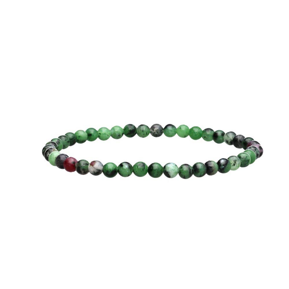Ruby Zoisite Armbånd 4mm