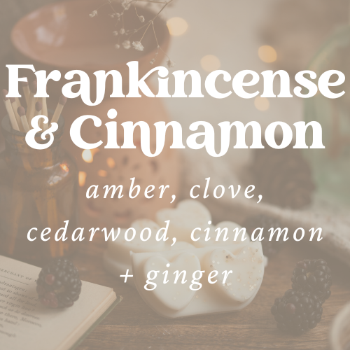 Frankincense & Cinnamon Heart Clamshell Wax Melt