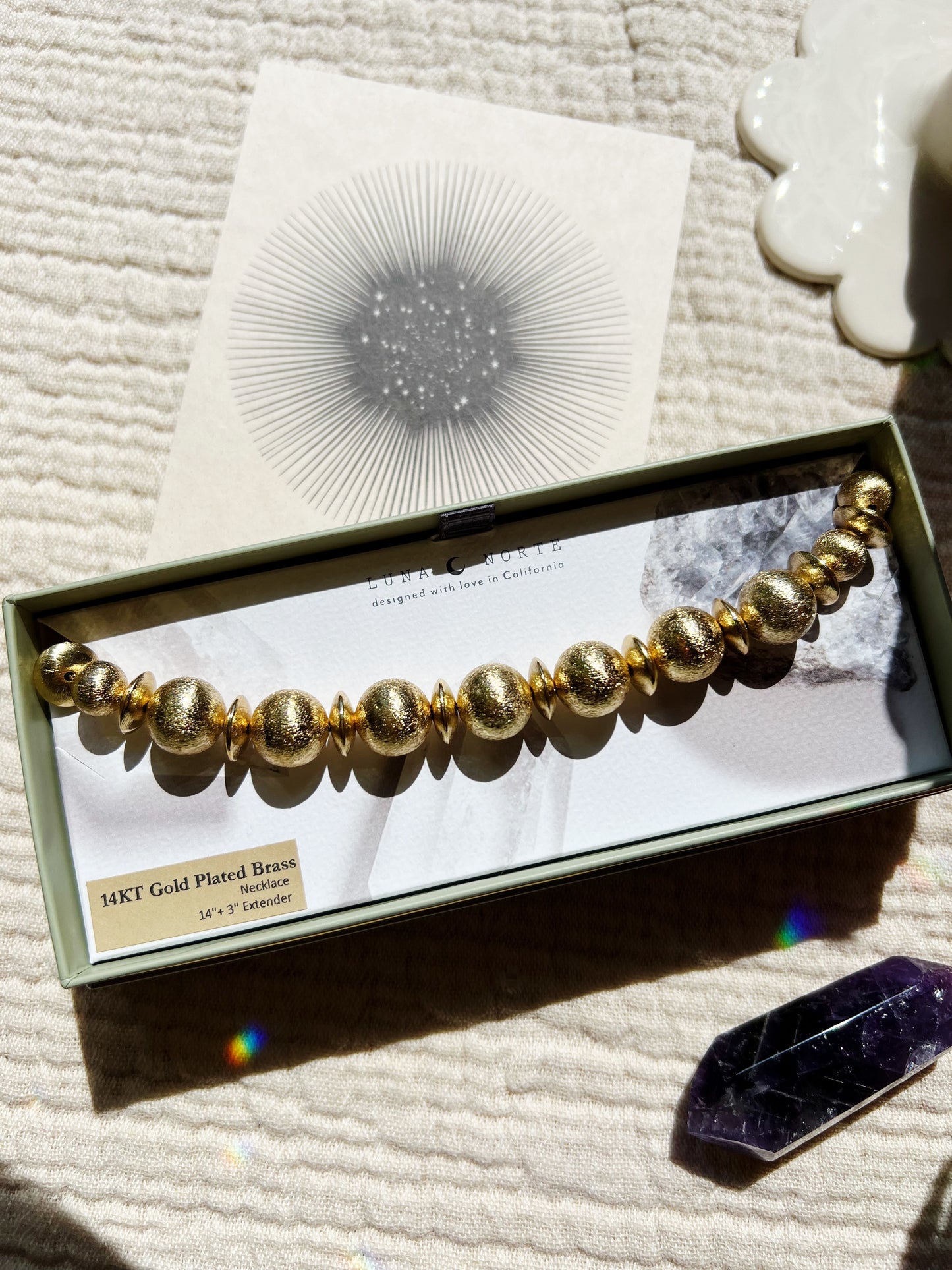 Titan's Gold Bead Halskjede