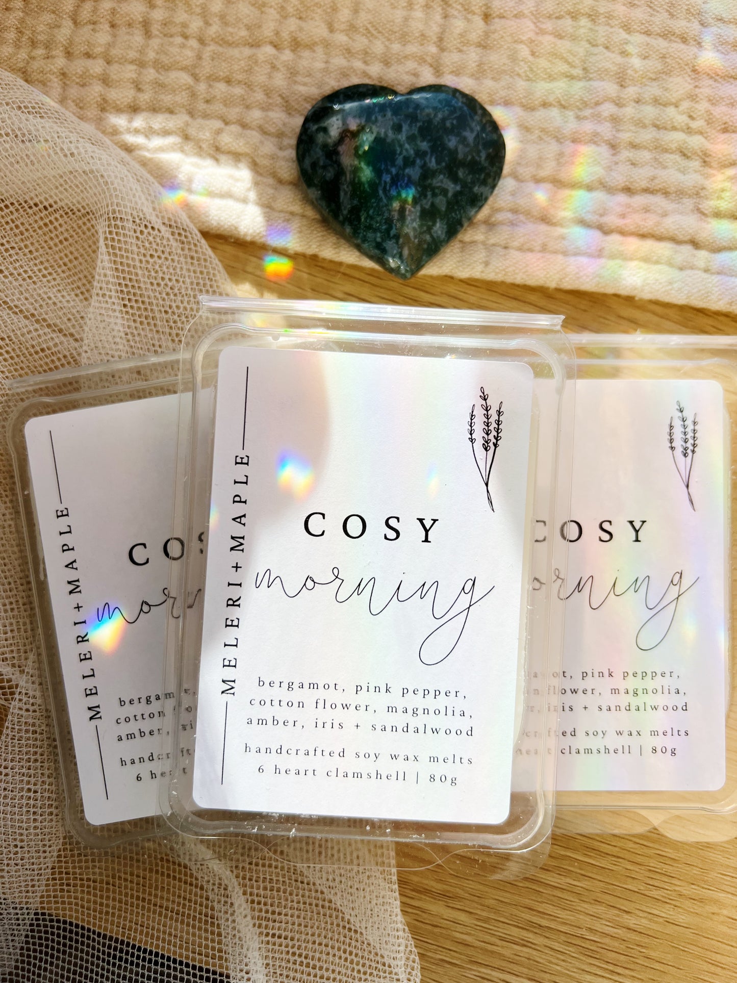 Cosy Morning Heart Clamshell Wax Melts