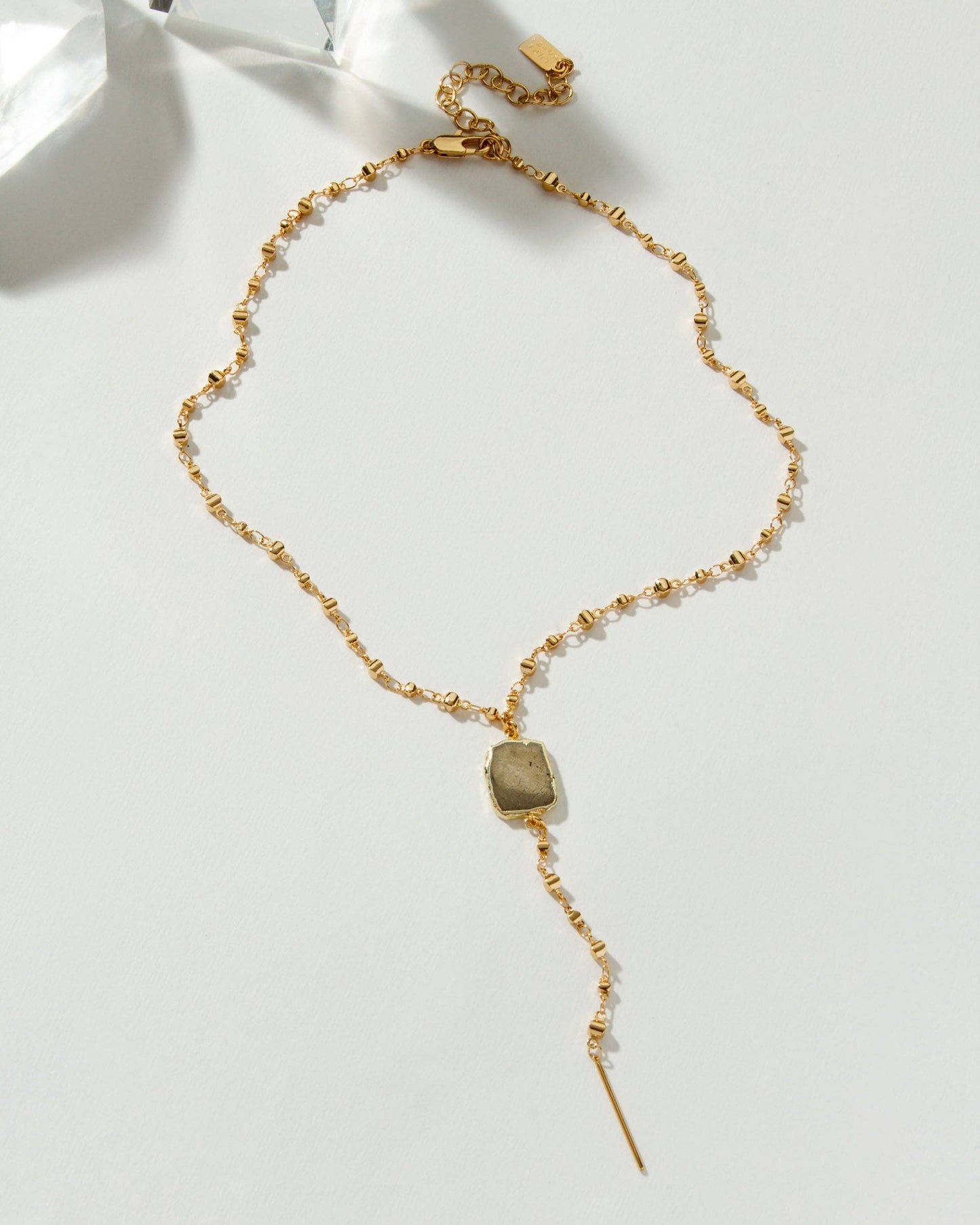Eterno Amore Gemma Lariat Halskjede - Pyrite