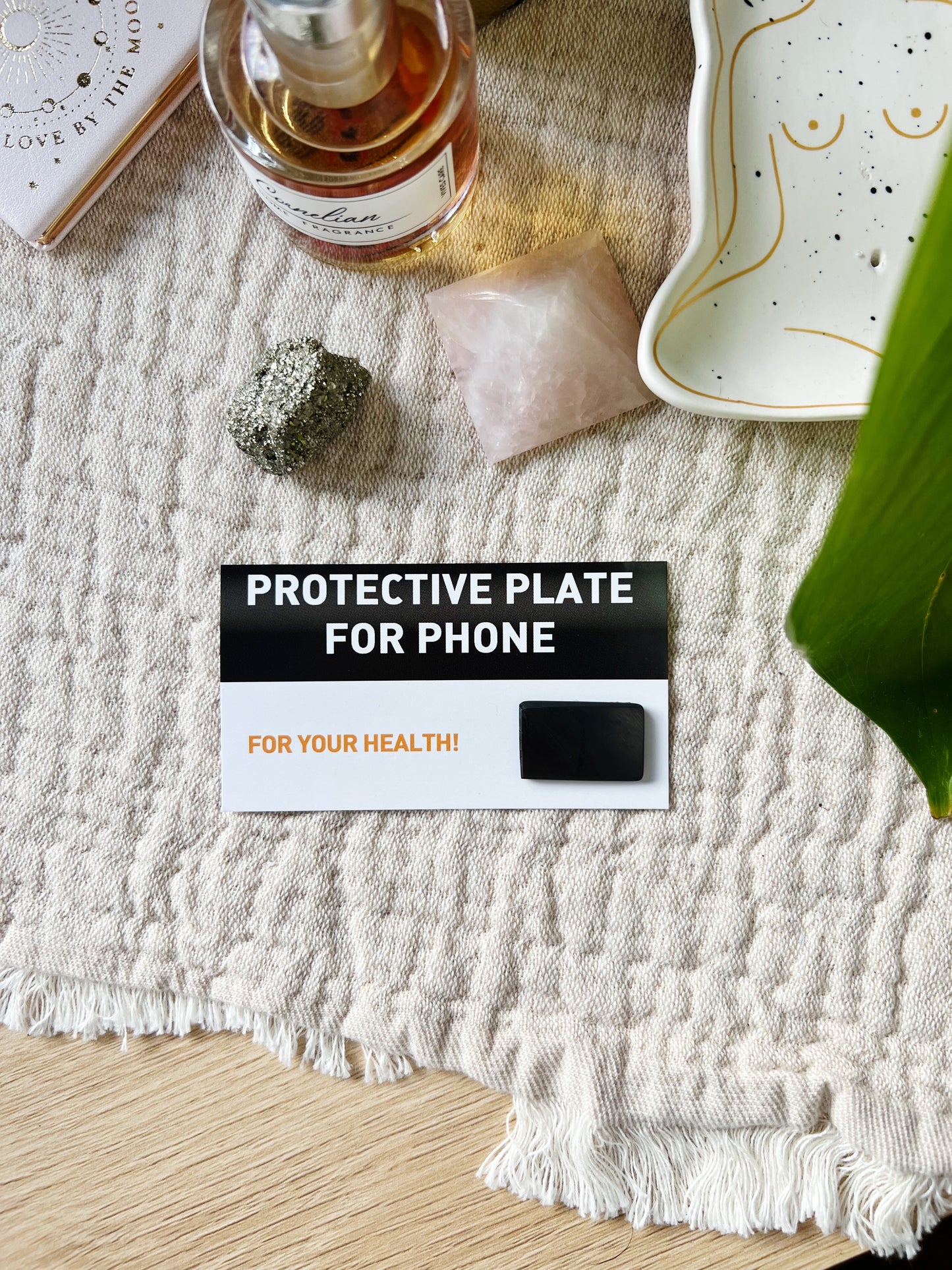 Shungitt Krystall Plate Til Mobilen