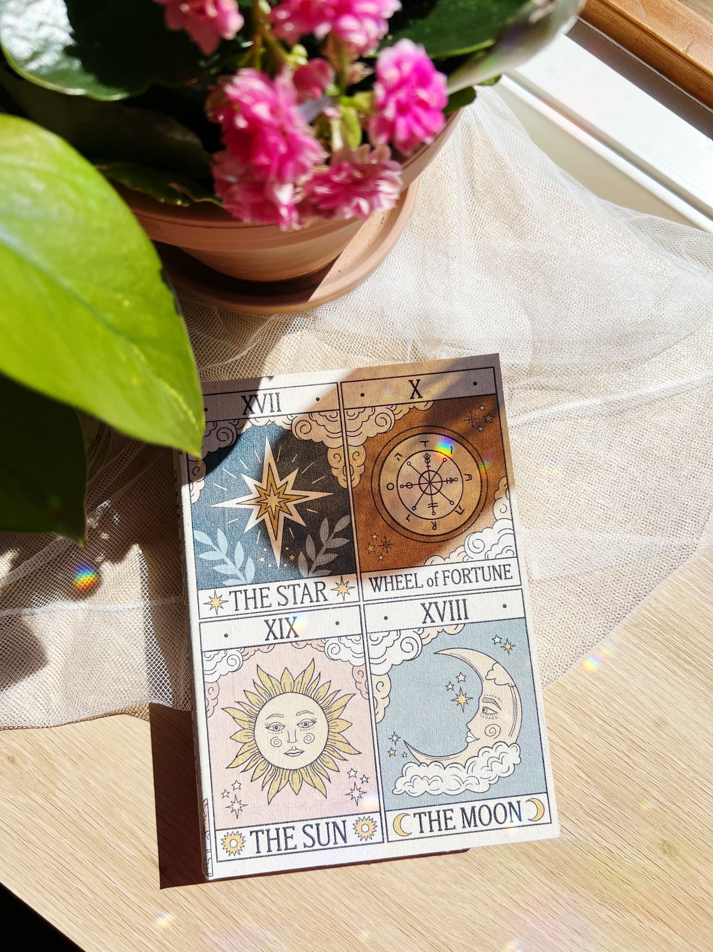 Vintage Tarot Bokformet Oppbevaringsboks
