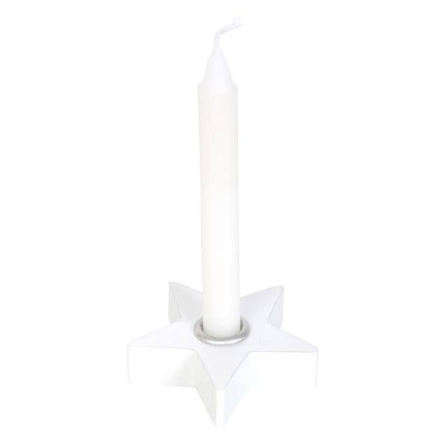 Star Spell Candle Lysestake I Hvit