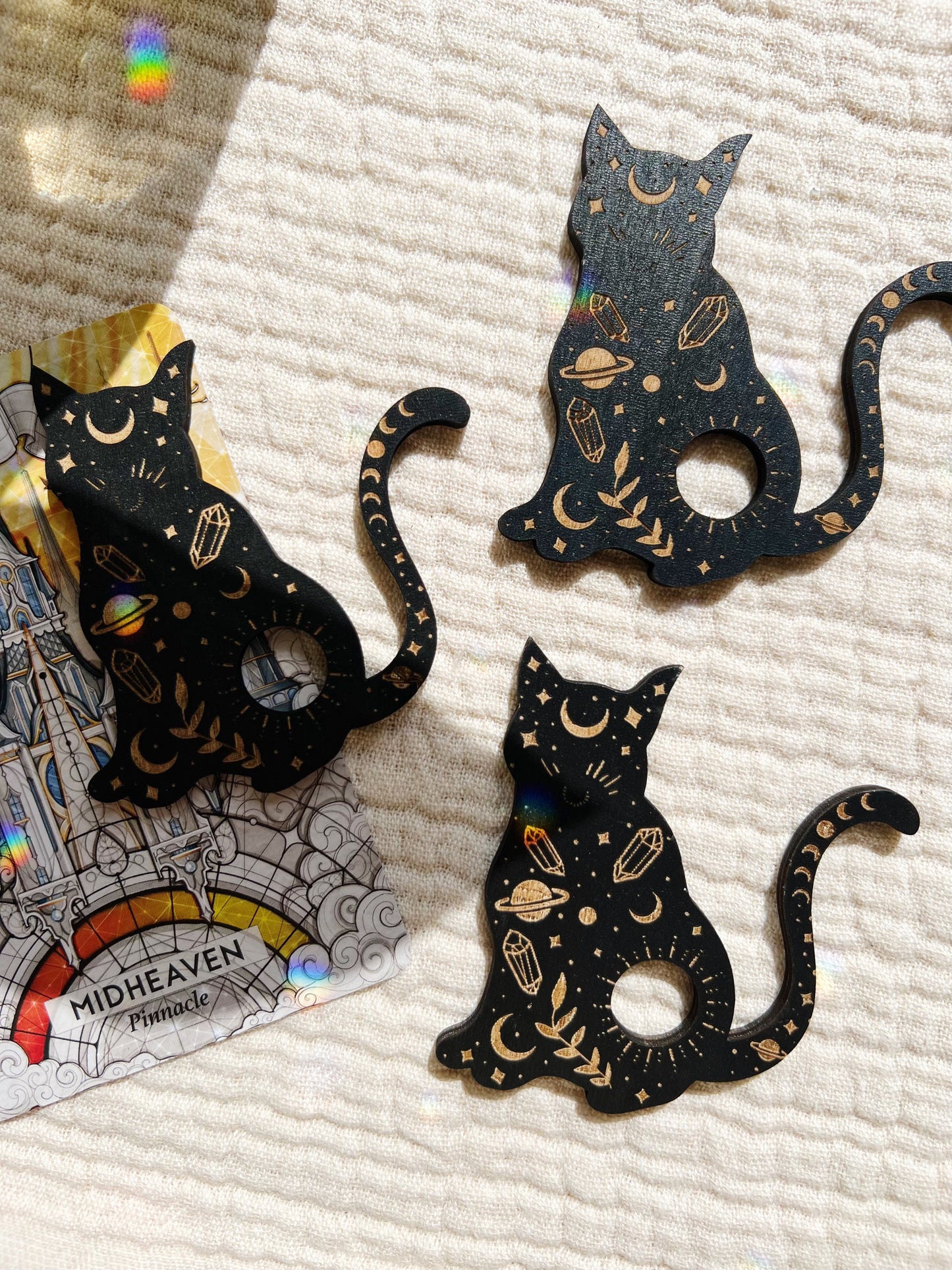 Treholder for Krystallkule – Mystic Cat
