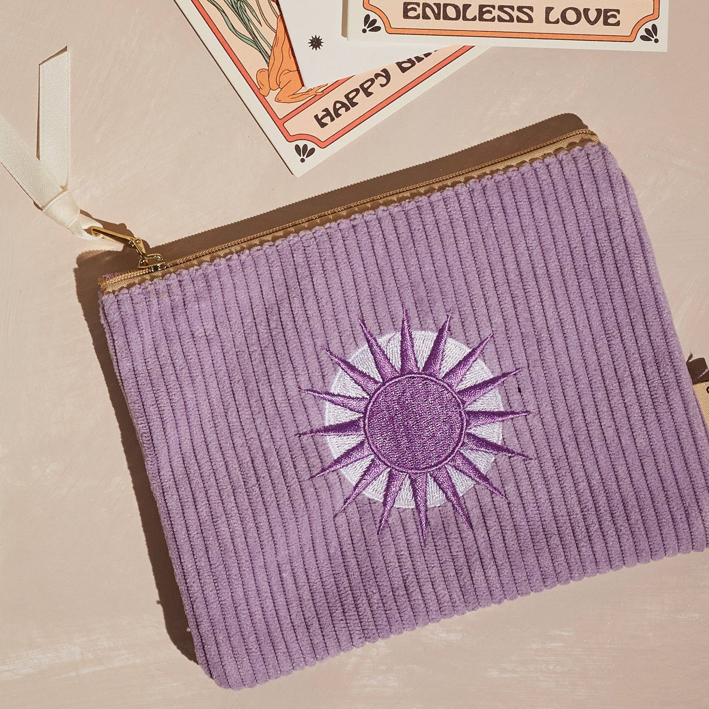 Corduroy Pouch Lavender
