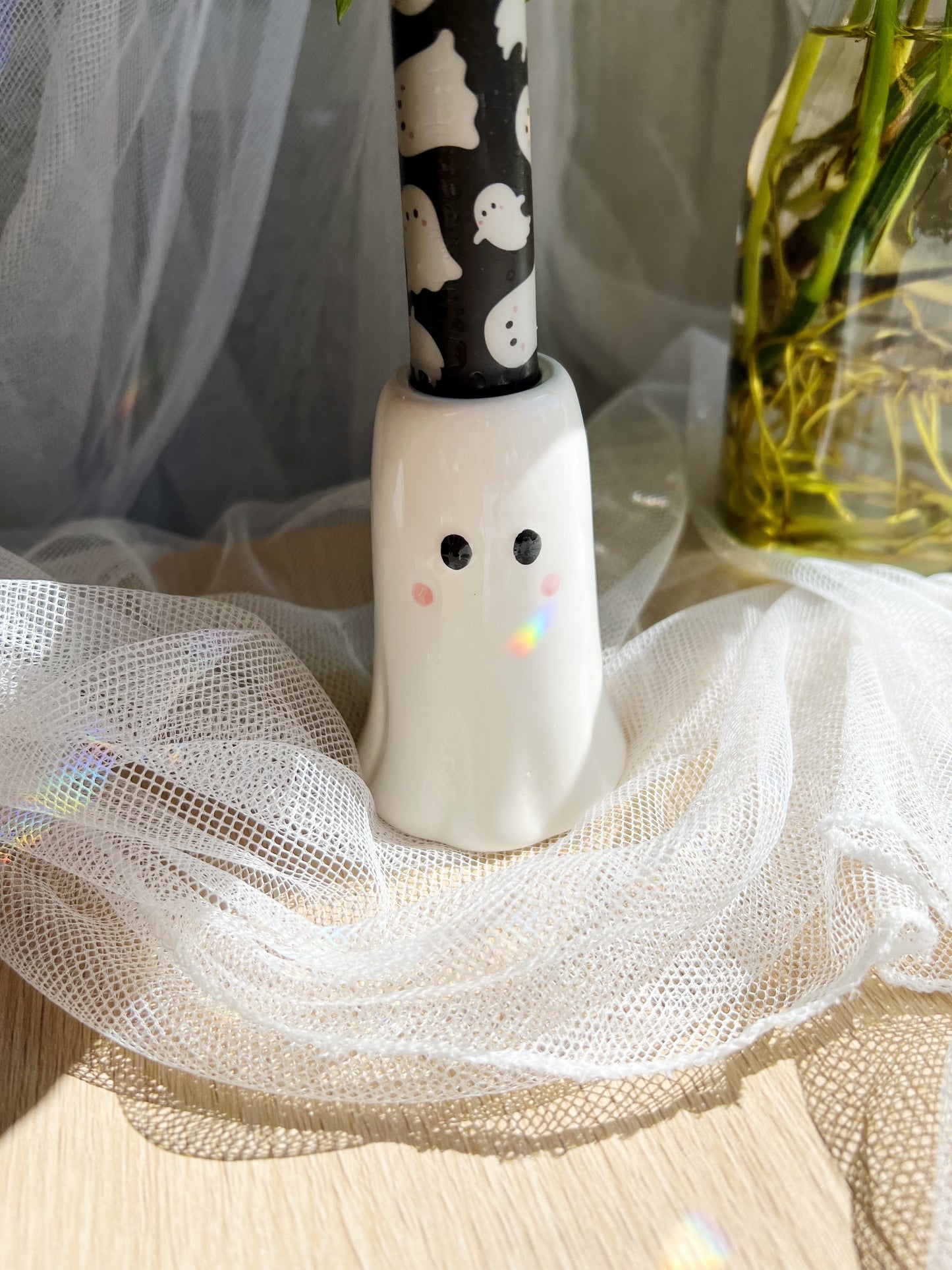 Sweet Halloween Ghost Lysholder Og Lys