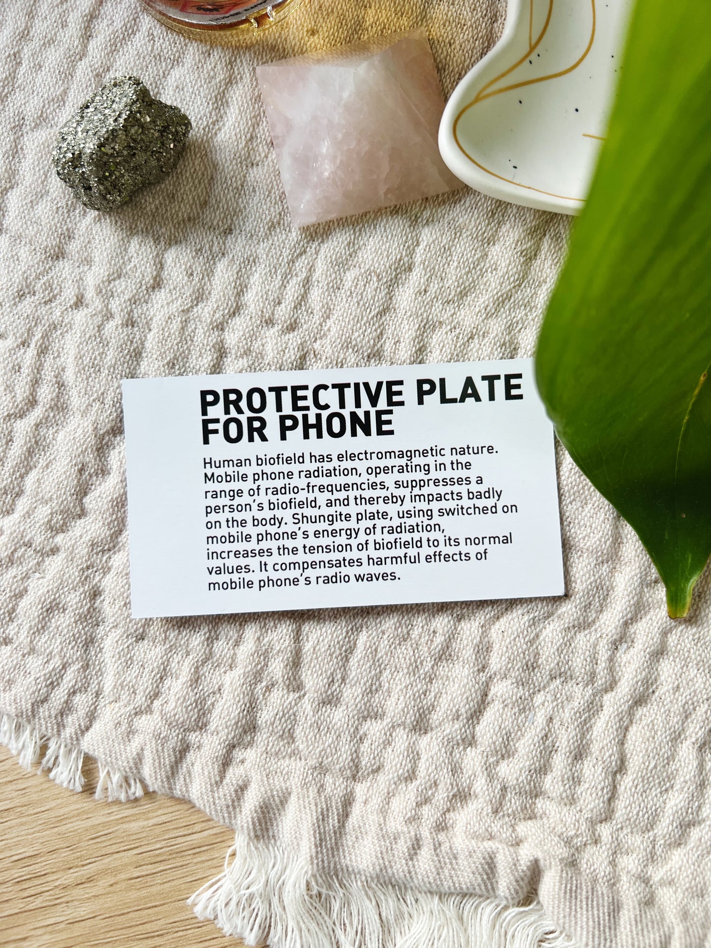 Shungitt Krystall Plate Til Mobilen