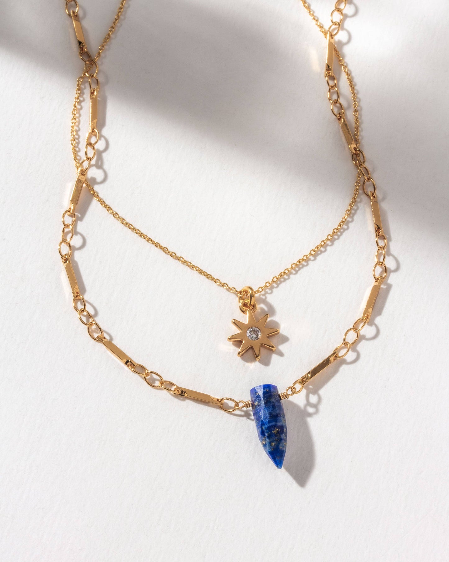 Solar Eclipse Lapis Lazuli Halskjedesett