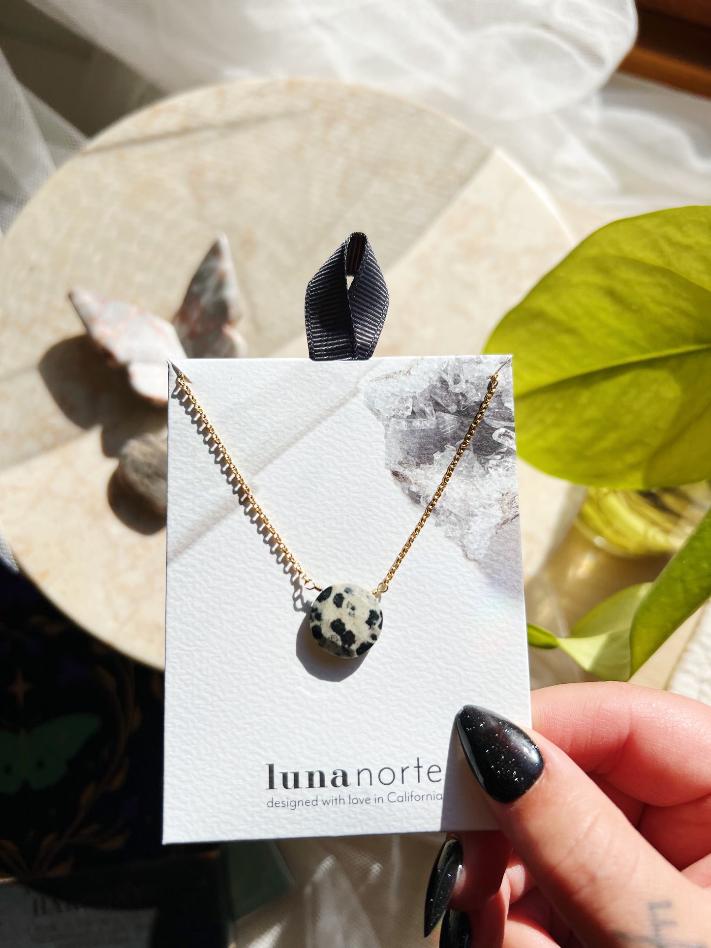 Gem in the Moon Halskjede - Dalmatian Jasper