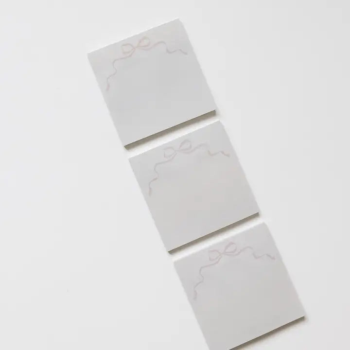 Pink Bow Sticky Notes