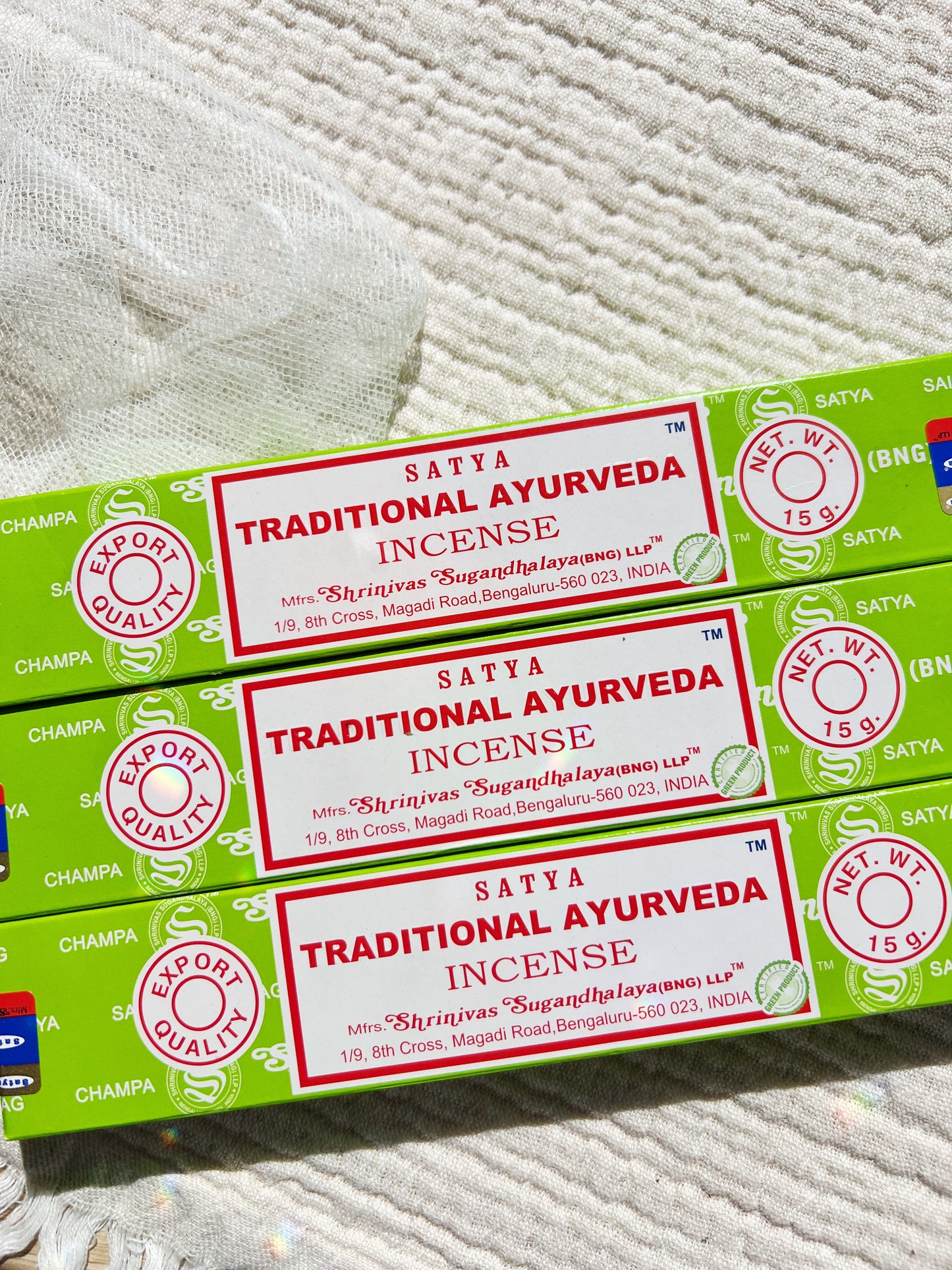Traditional Ayurveda Satya Røkelse