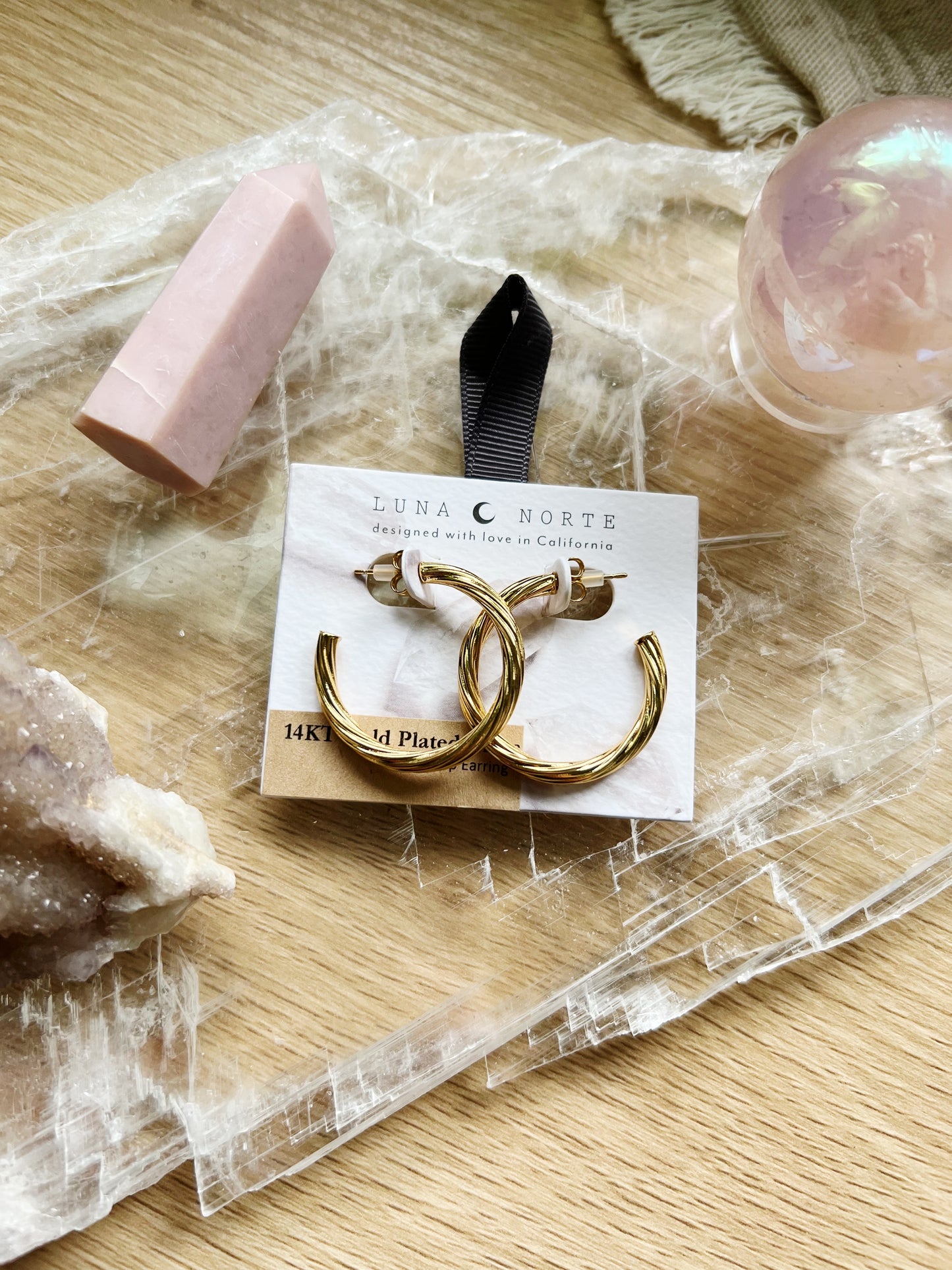 Helix Twisted Hoop Øredobber