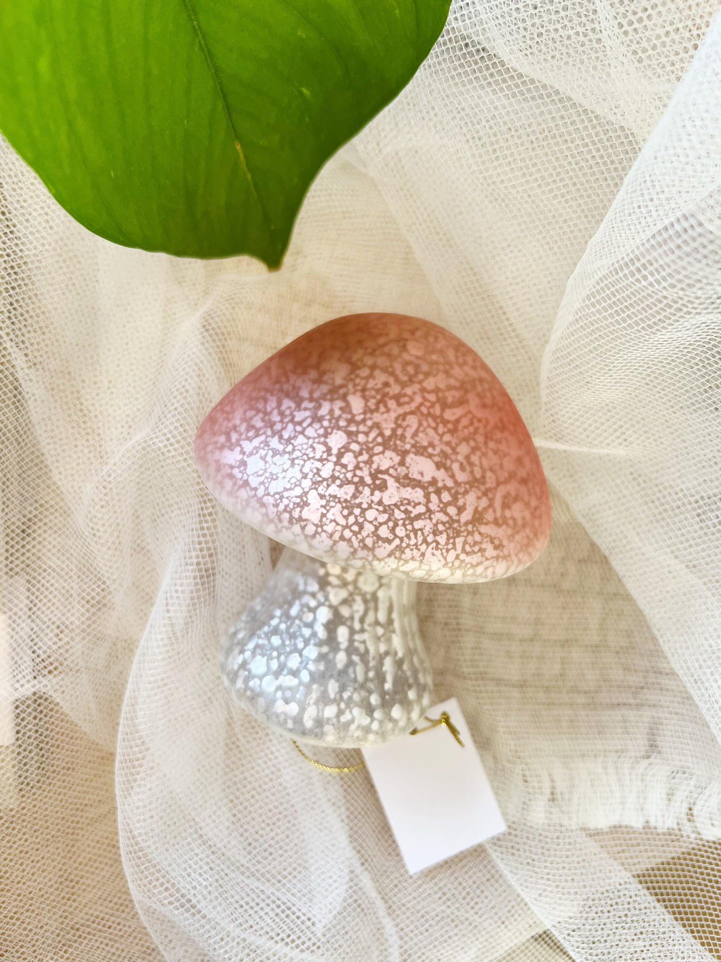 Liten Rosa Glasssopplampe