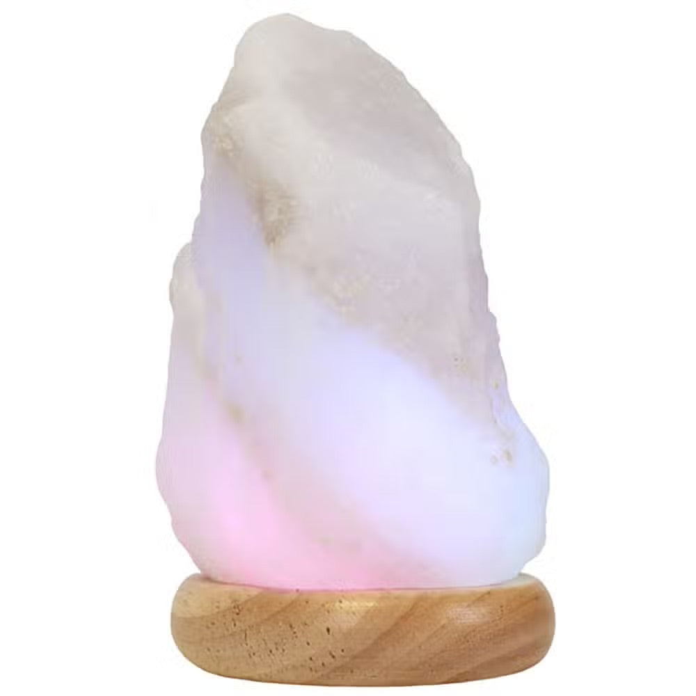 Hvit Usb-fargeskiftende Himalaya Saltlampe
