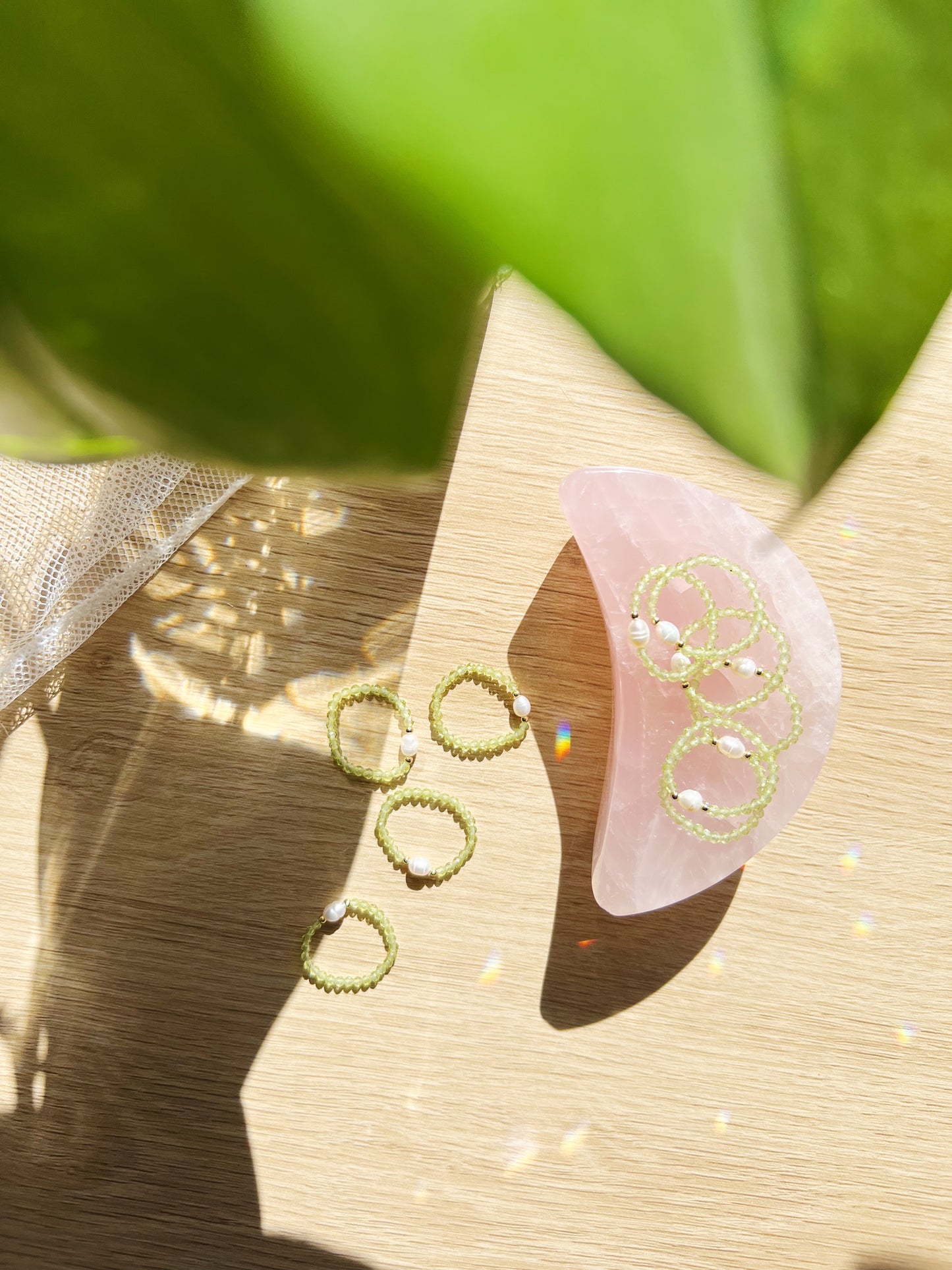 Peridot Stretch Krystallring