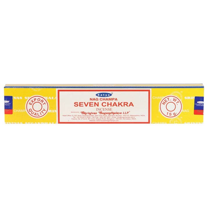 Seven Chakra Satya Røkelsepinner
