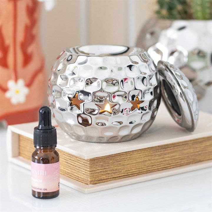 Silver Disco Ball Olje og Wax Melt brenner