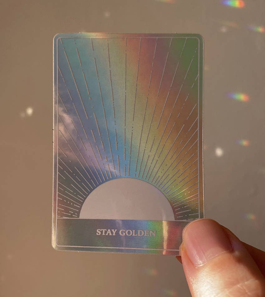 Holografisk Klistremerke - Stay Golden