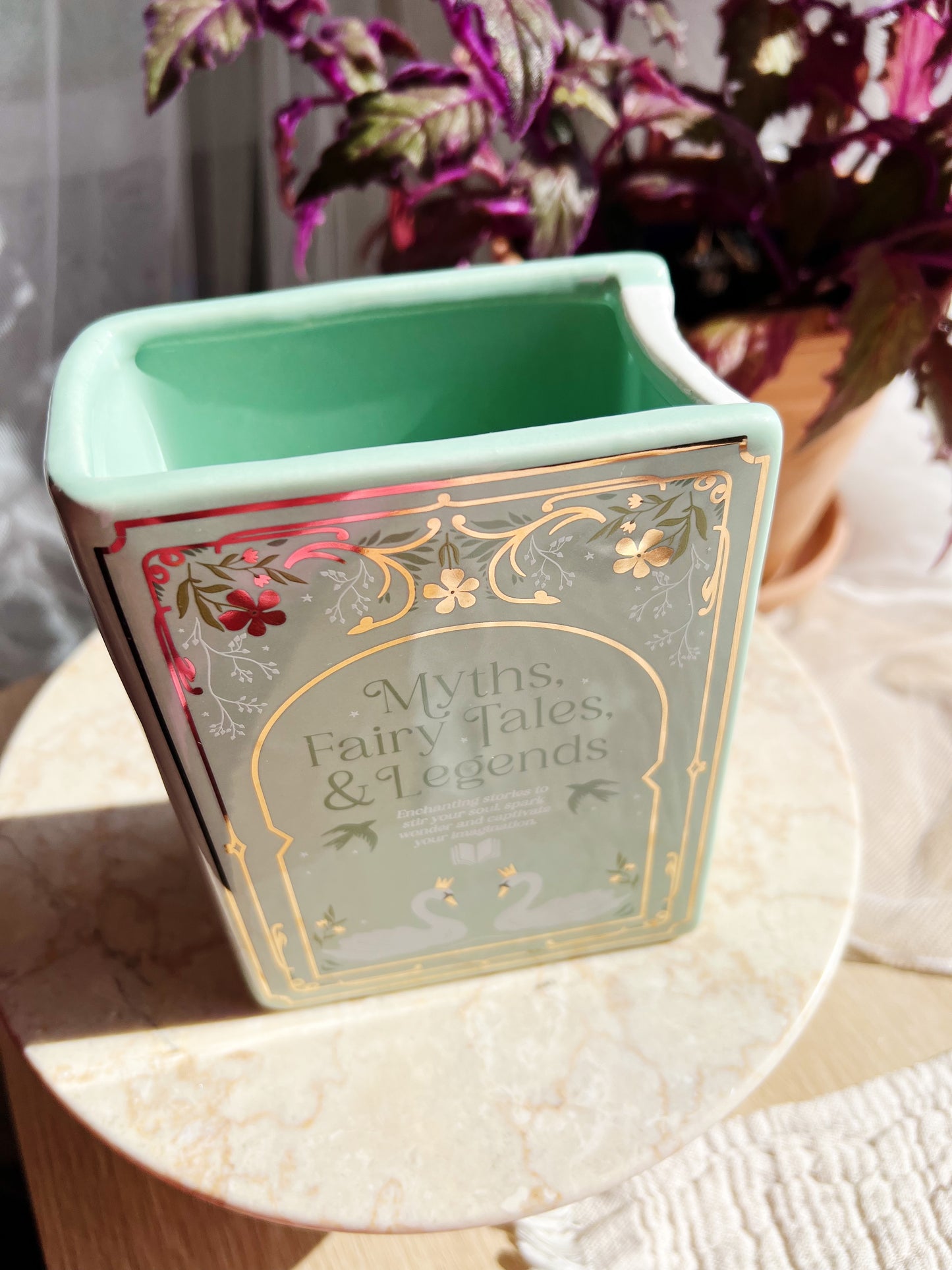 Grønn Bokformet Vase
