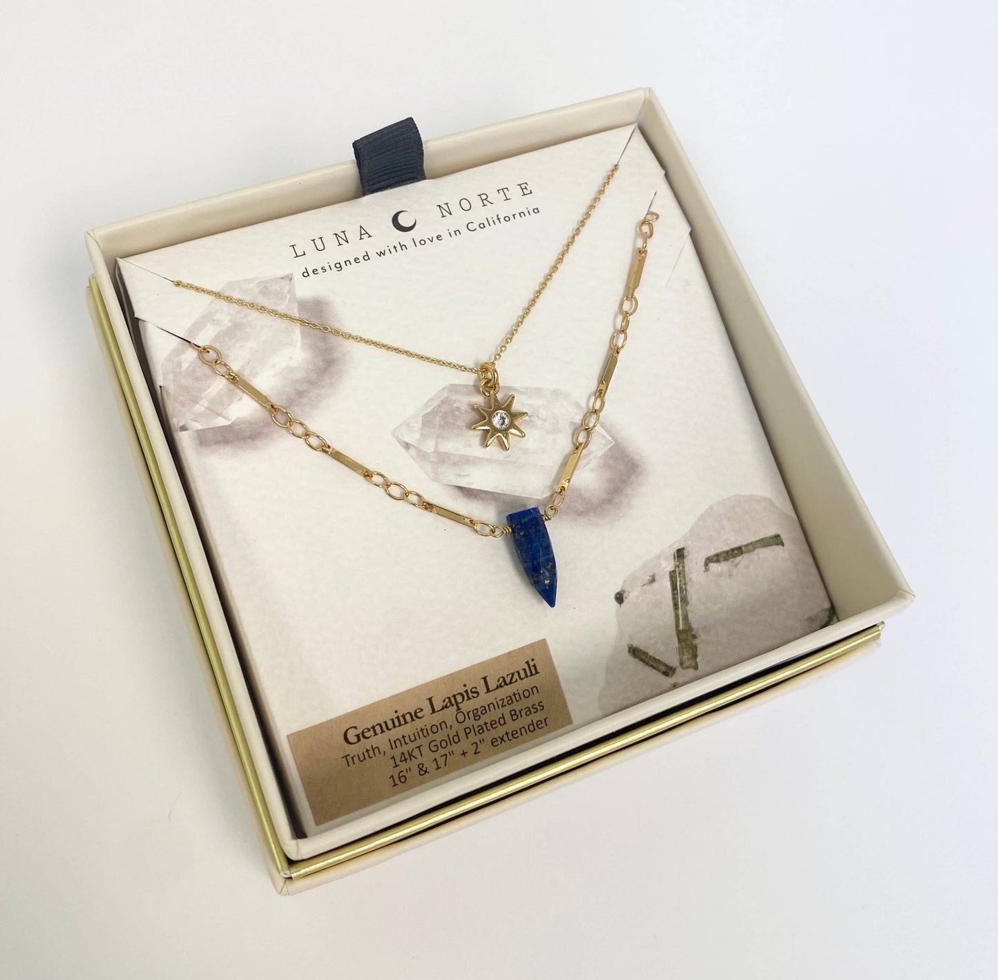 Solar Eclipse Lapis Lazuli Halskjedesett