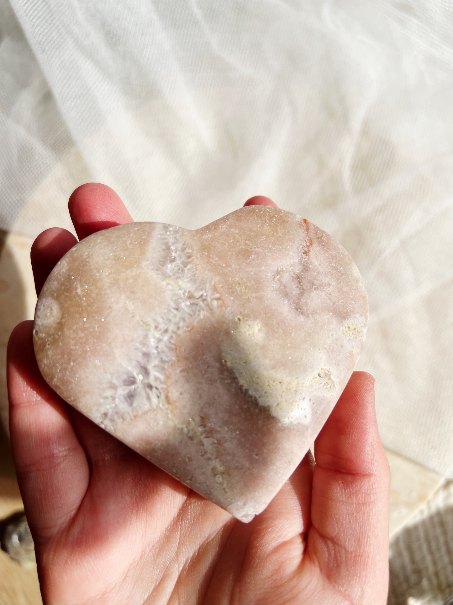 Druzy Rosa Ametyst Krystallhjerte – ca. 230 g #6