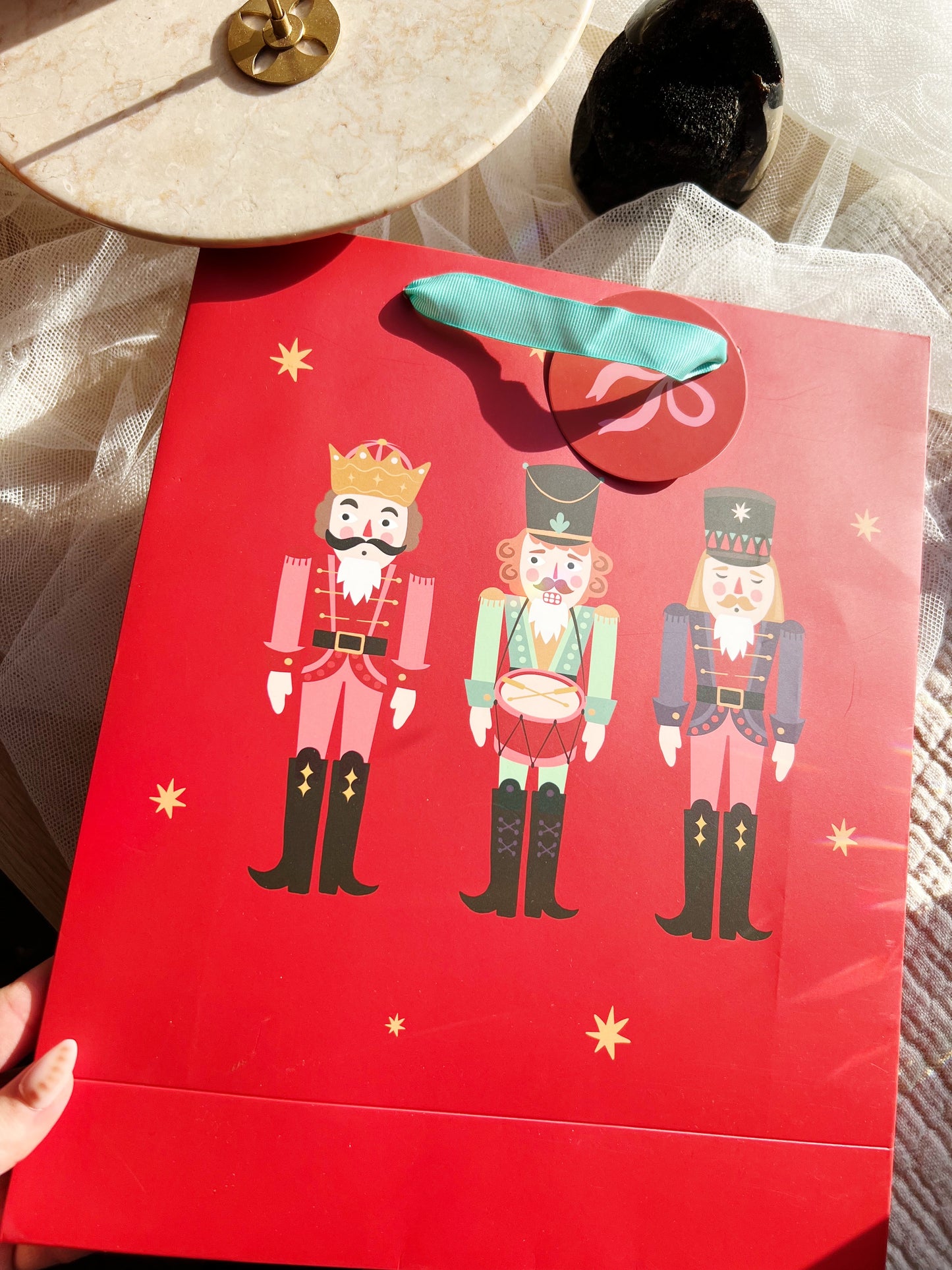 Rød Gavepose – Nutcracker (34 cm)