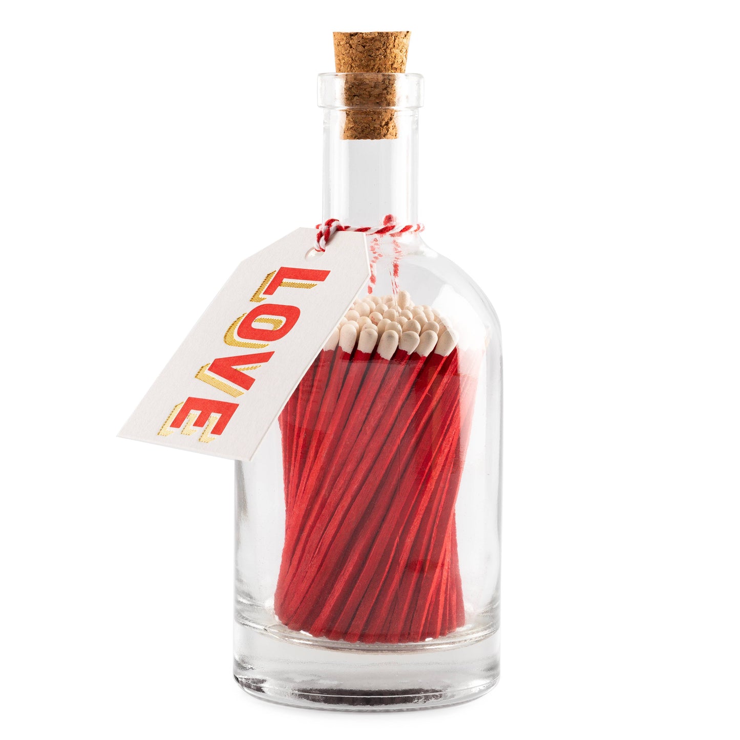LOVE Luxury Fyrstikker I Glassflaske
