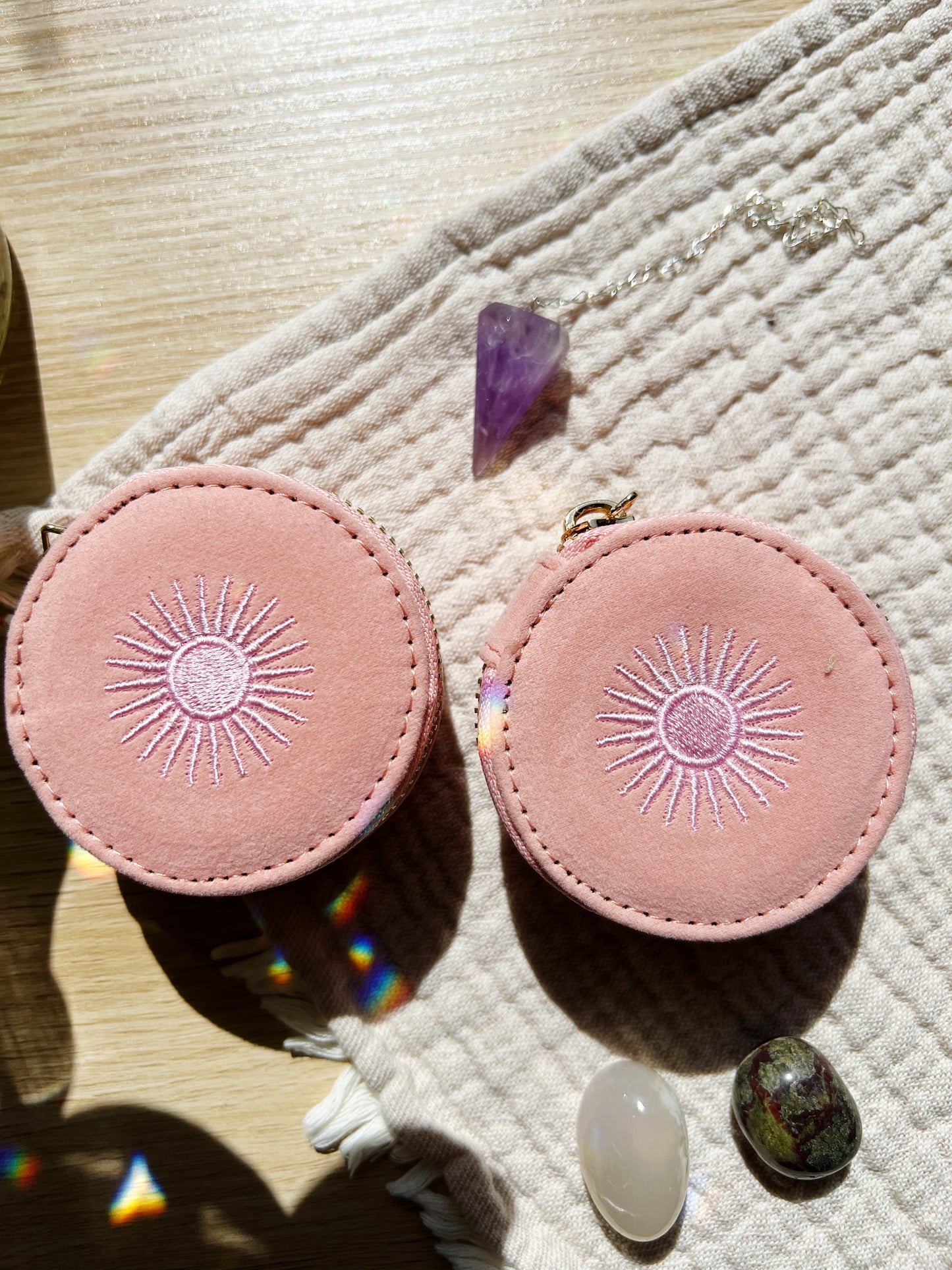 Mini Travel Jewellery Case Rose