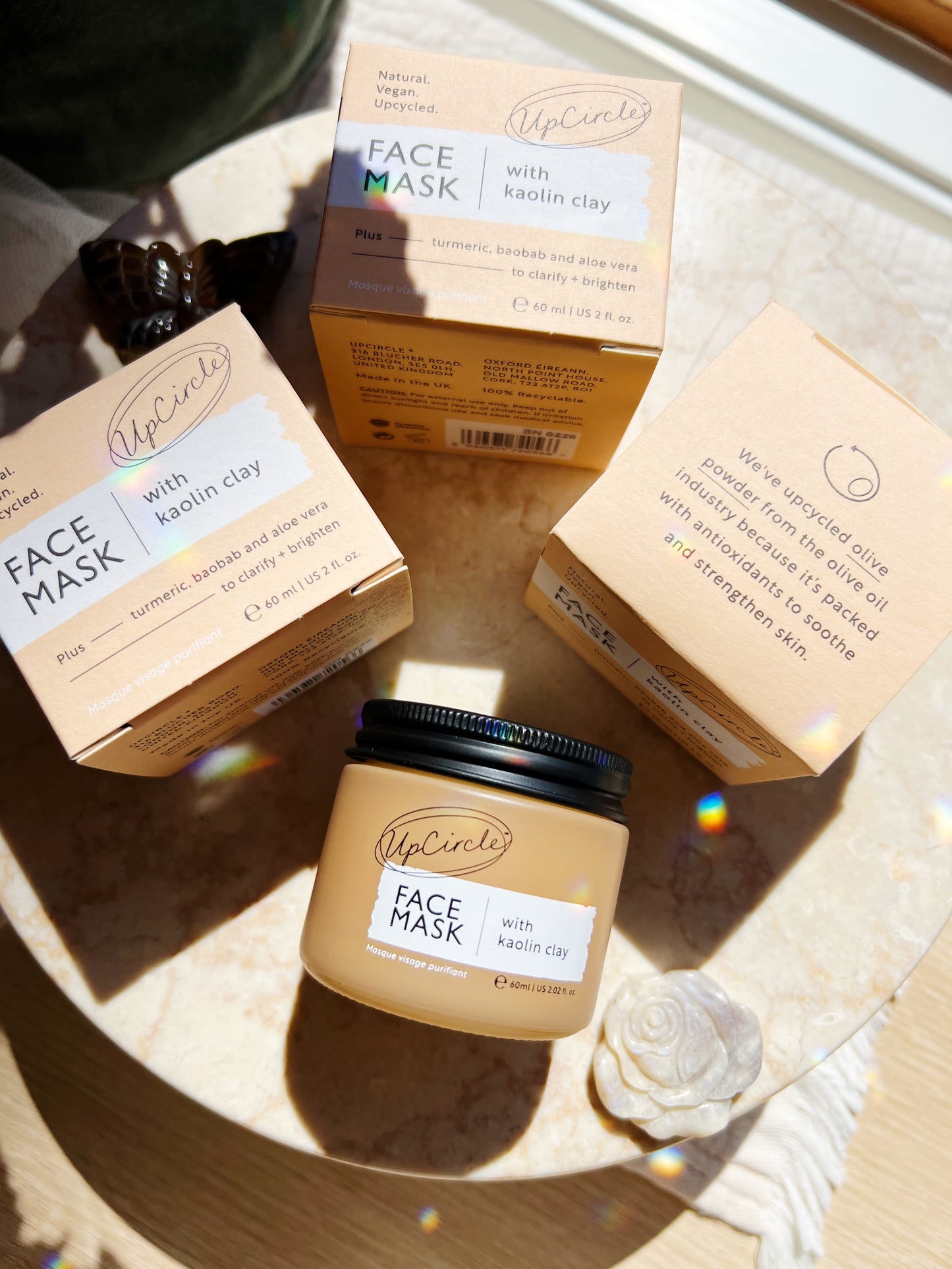 Face Mask med Kaolin Clay & Olive Stone Powder