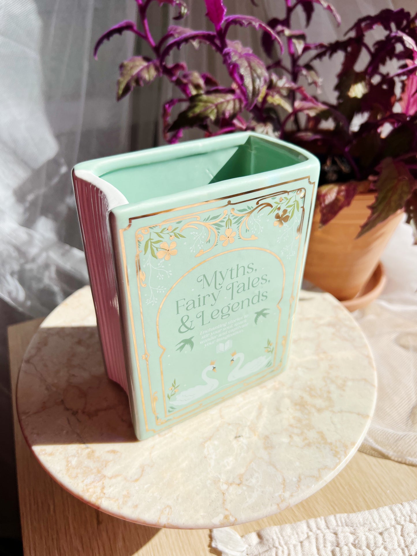 Grønn Bokformet Vase