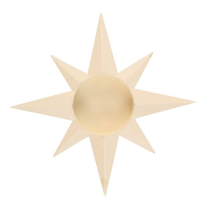 Cream Golden Star Telysholder