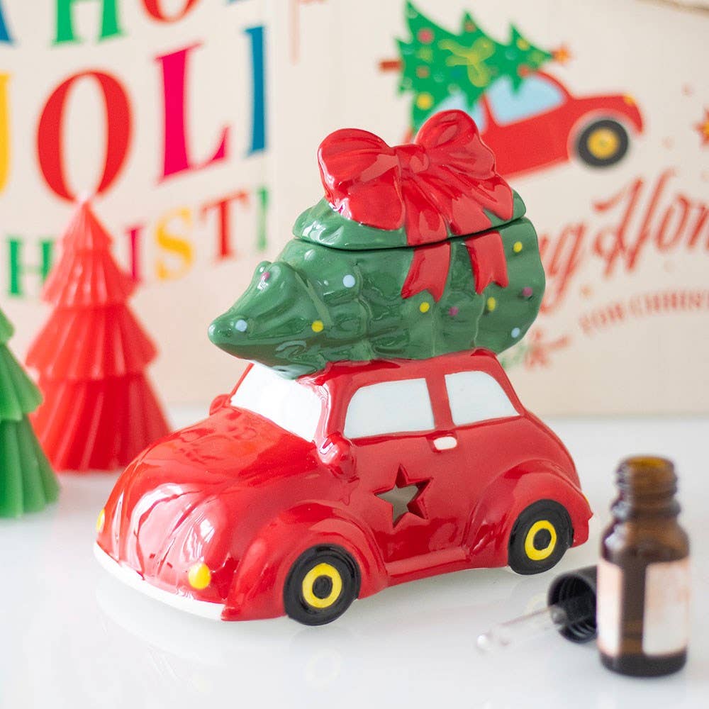 Nostalgisk Julebil – Oljebrenner i Keramikk