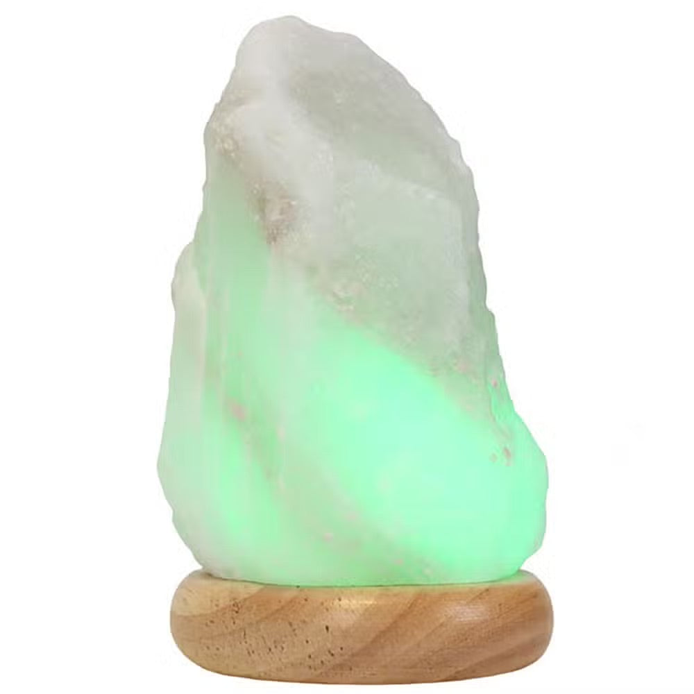 Hvit Usb-fargeskiftende Himalaya Saltlampe