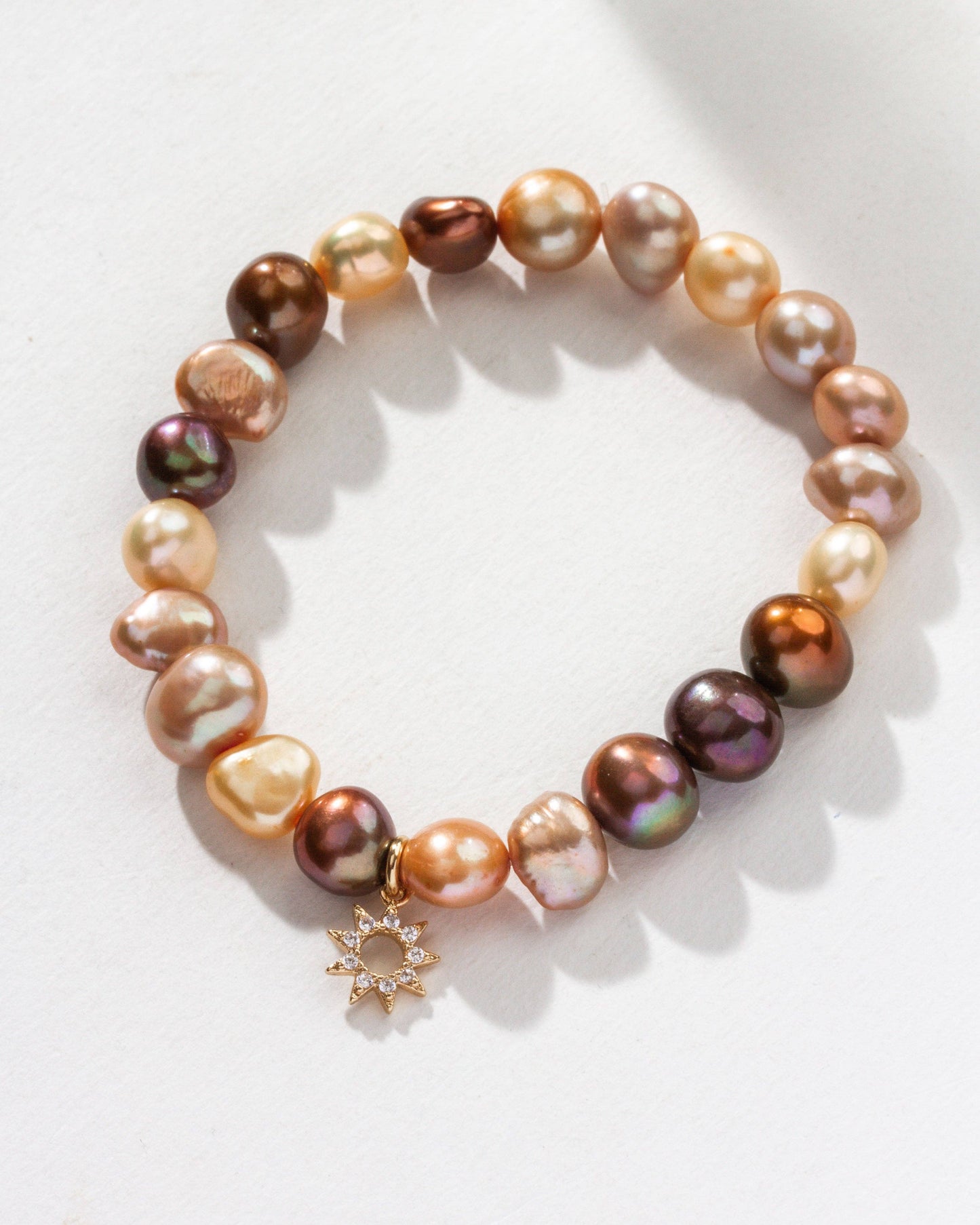 Sunny Shores Charm Armbånd - Cultured Freshwater Pearl