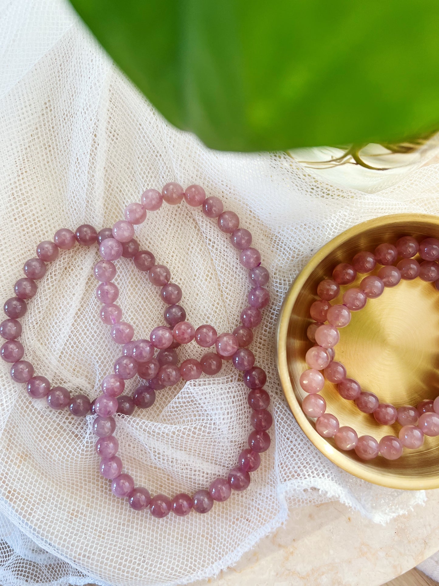 Lavendel Rosenkvarts Armbånd 8mm