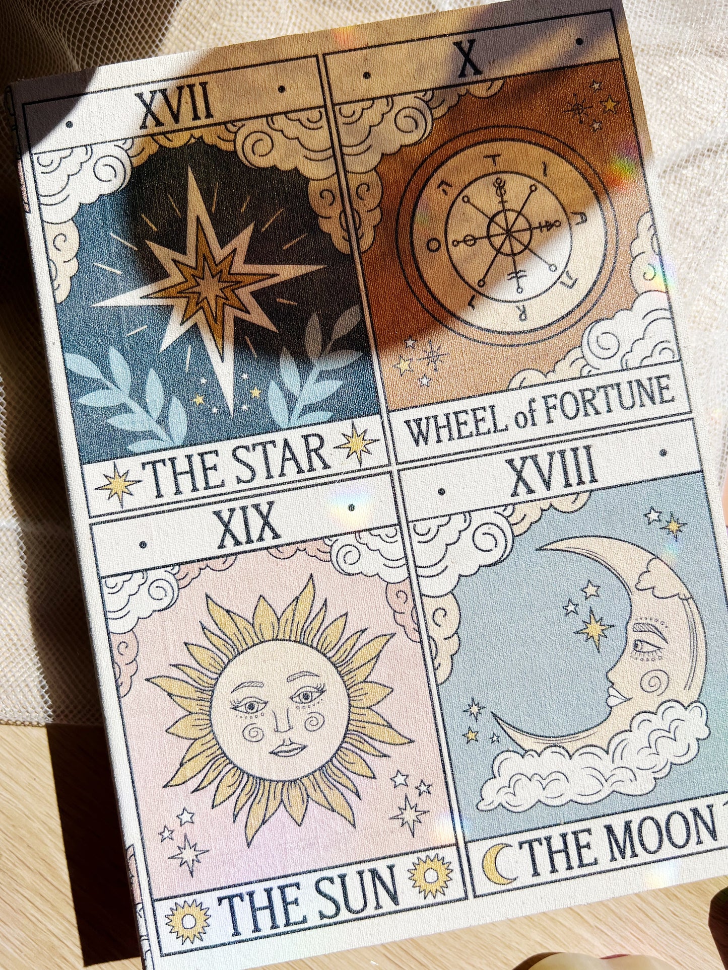 Vintage Tarot Bokformet Oppbevaringsboks