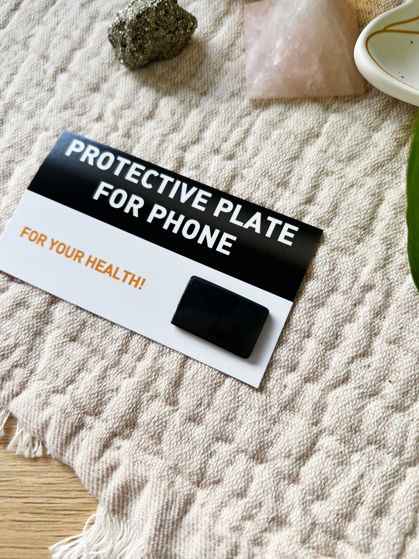 Shungitt Krystall Plate Til Mobilen