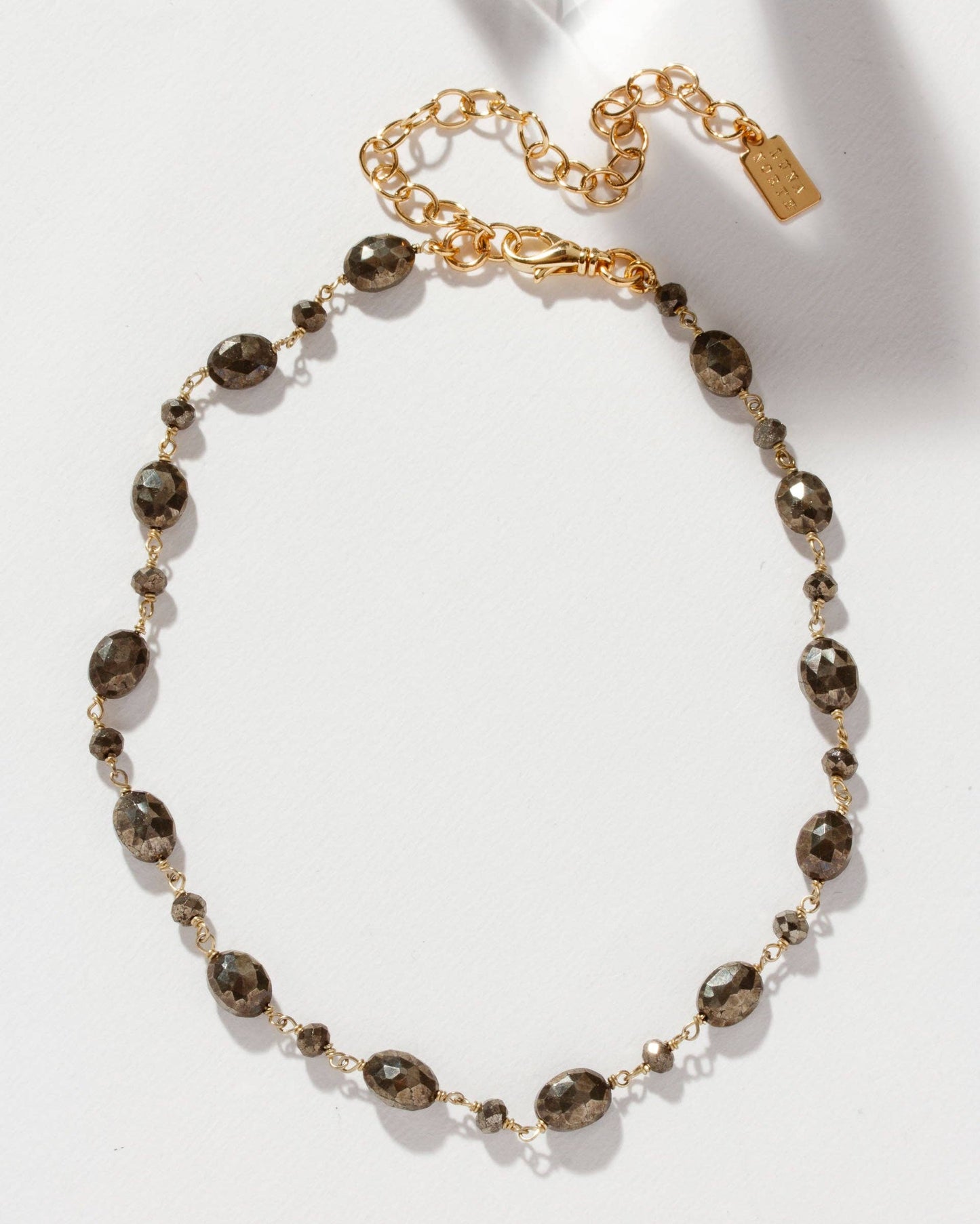 Amore Baroque Pyrite Chain Halskjede