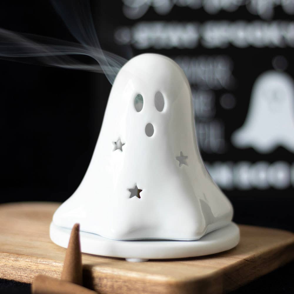 Booo Ghost Telys og Røkelseskjegleholder