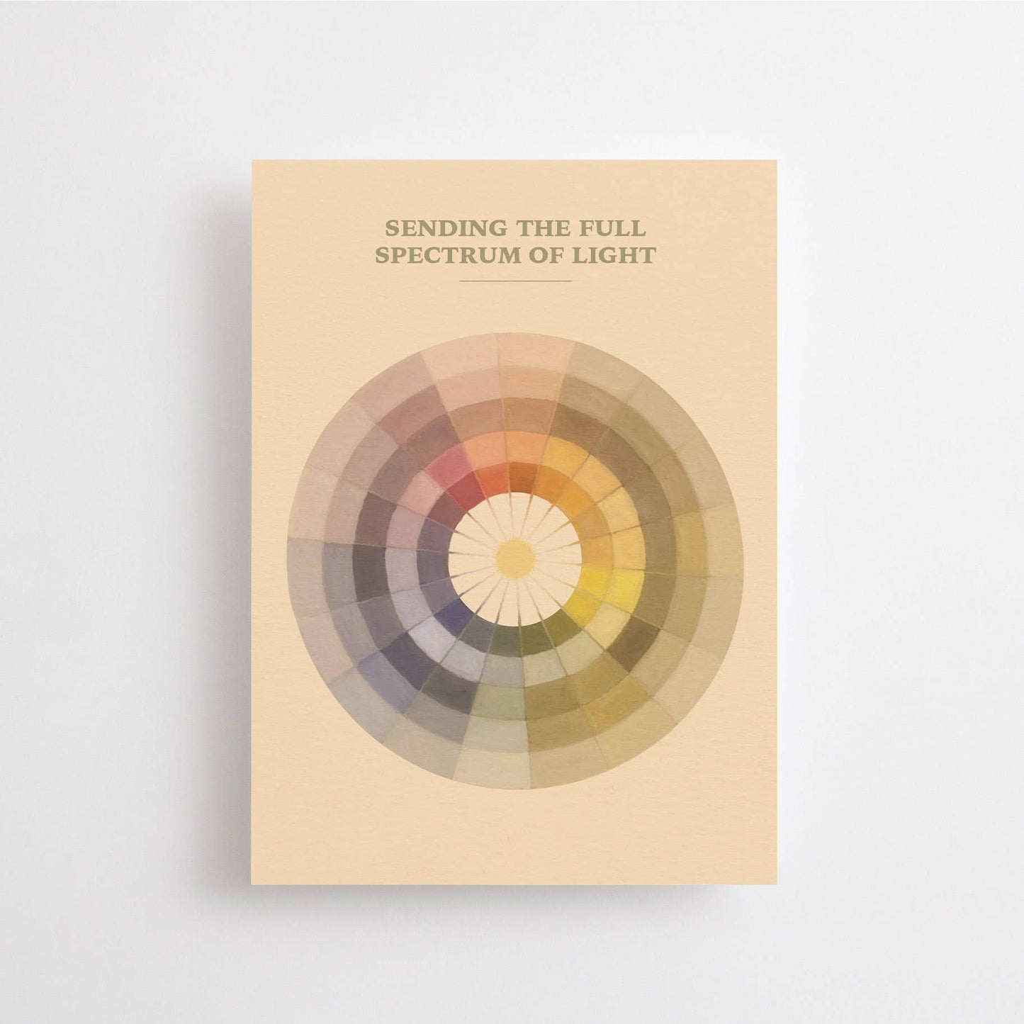 Sending the Full Spectrum of Light - Card - Color Palette Postkort