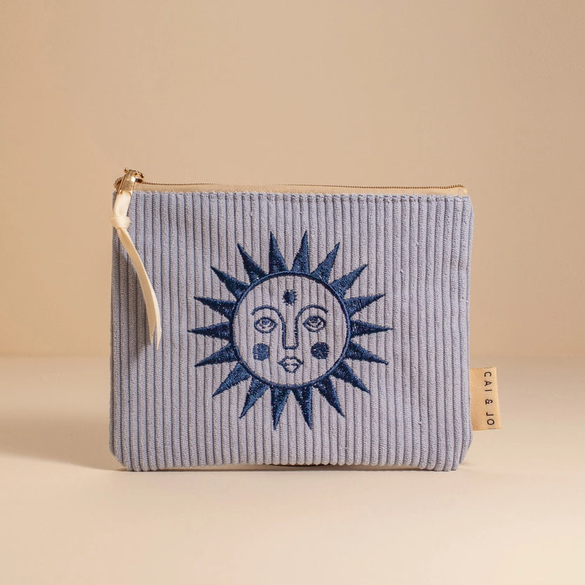 Corduroy Pouch Sjøskumblått