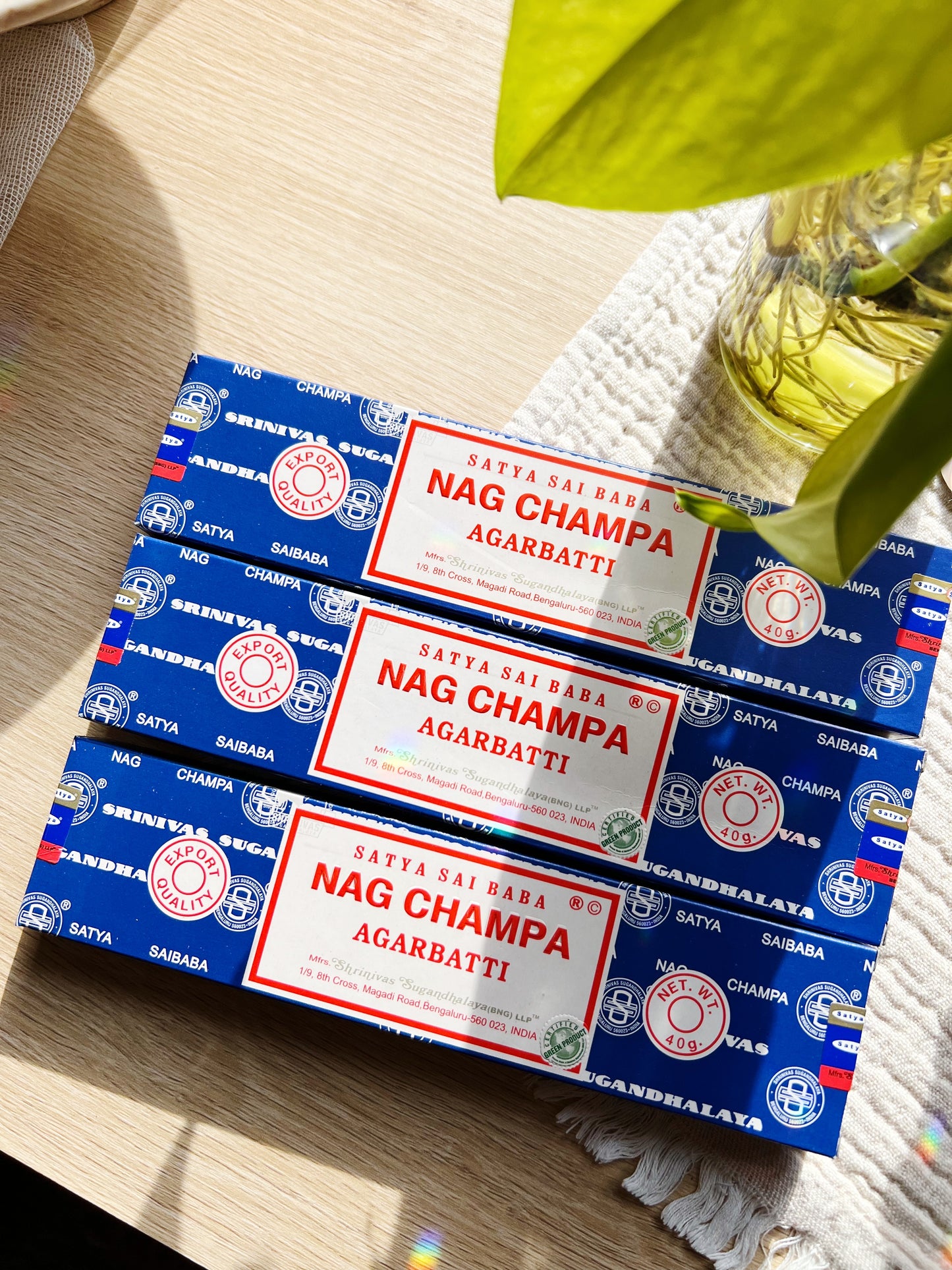 40g Nag champa Røkelsepinner